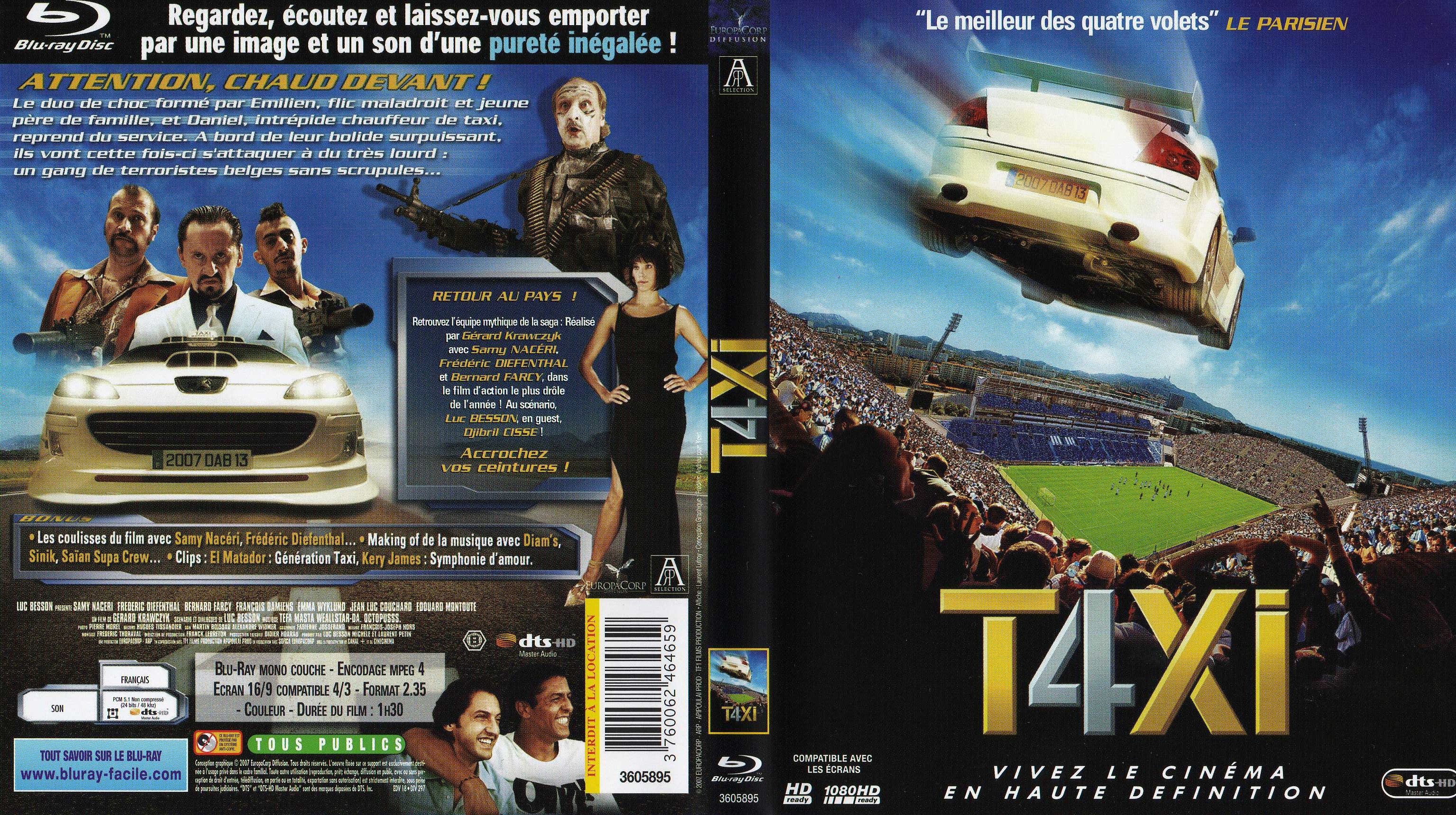 Jaquette DVD Taxi 4 (BLU-RAY)