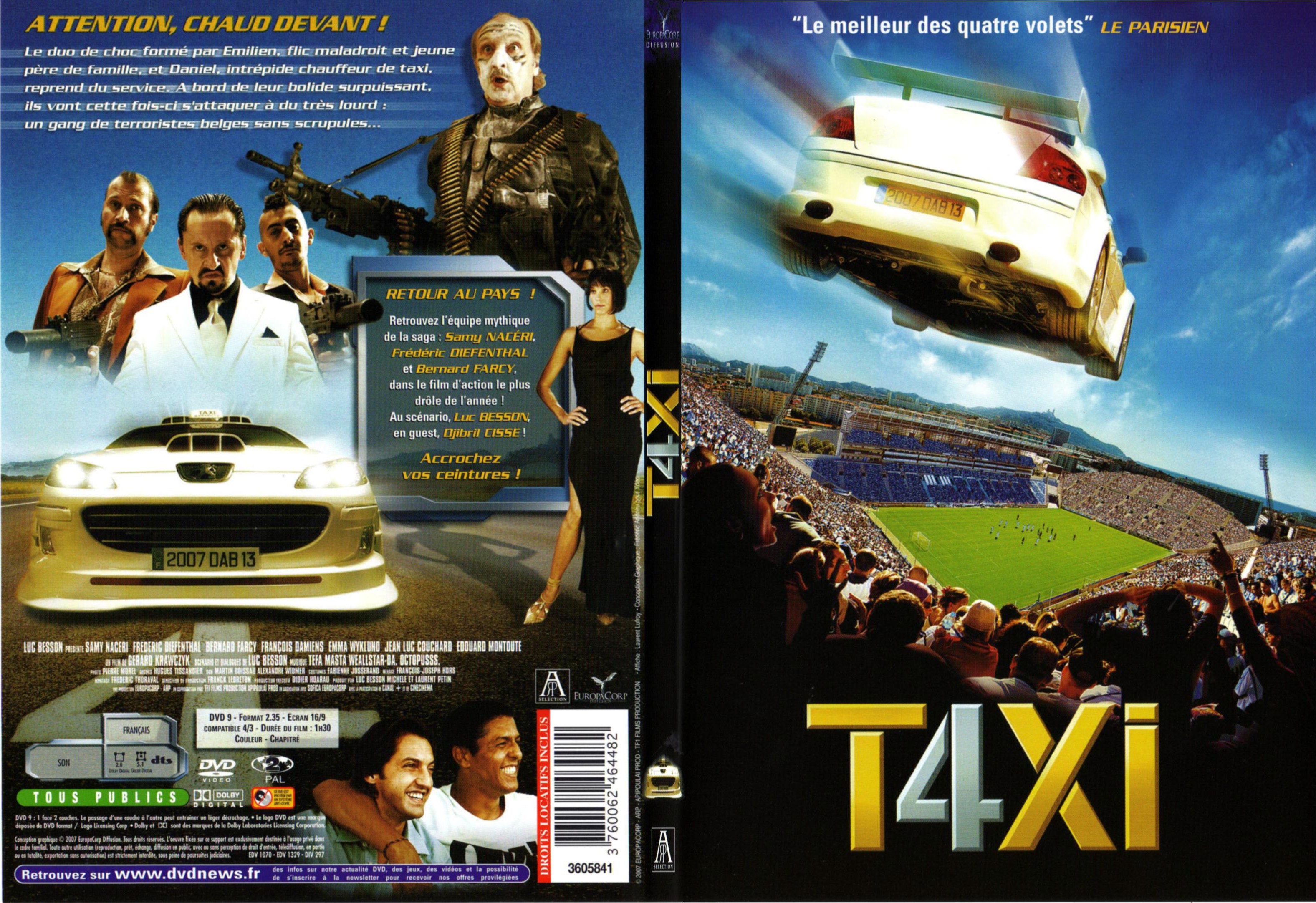 Jaquette DVD Taxi 4 - SLIM