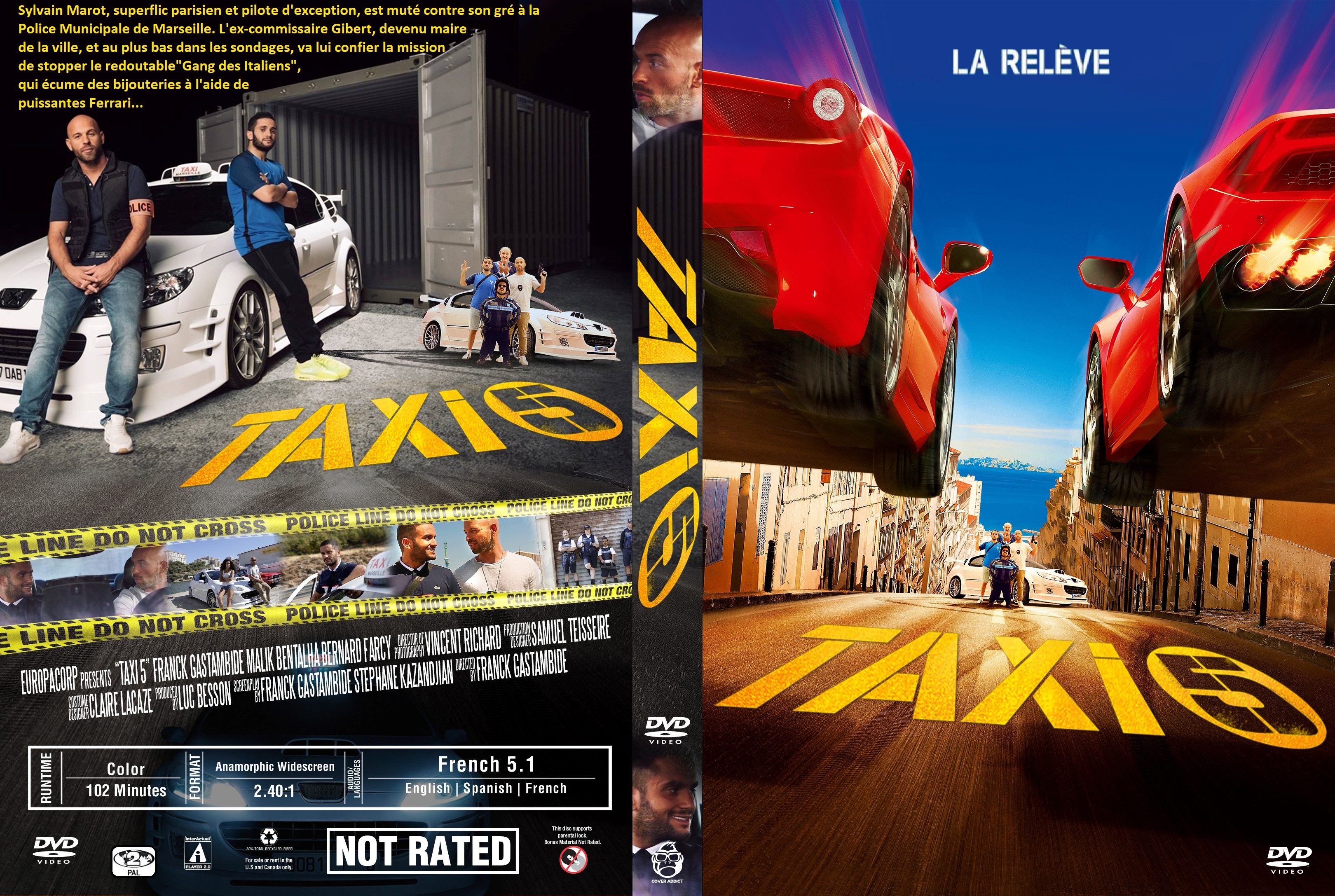 Jaquette DVD Taxi 5 custom