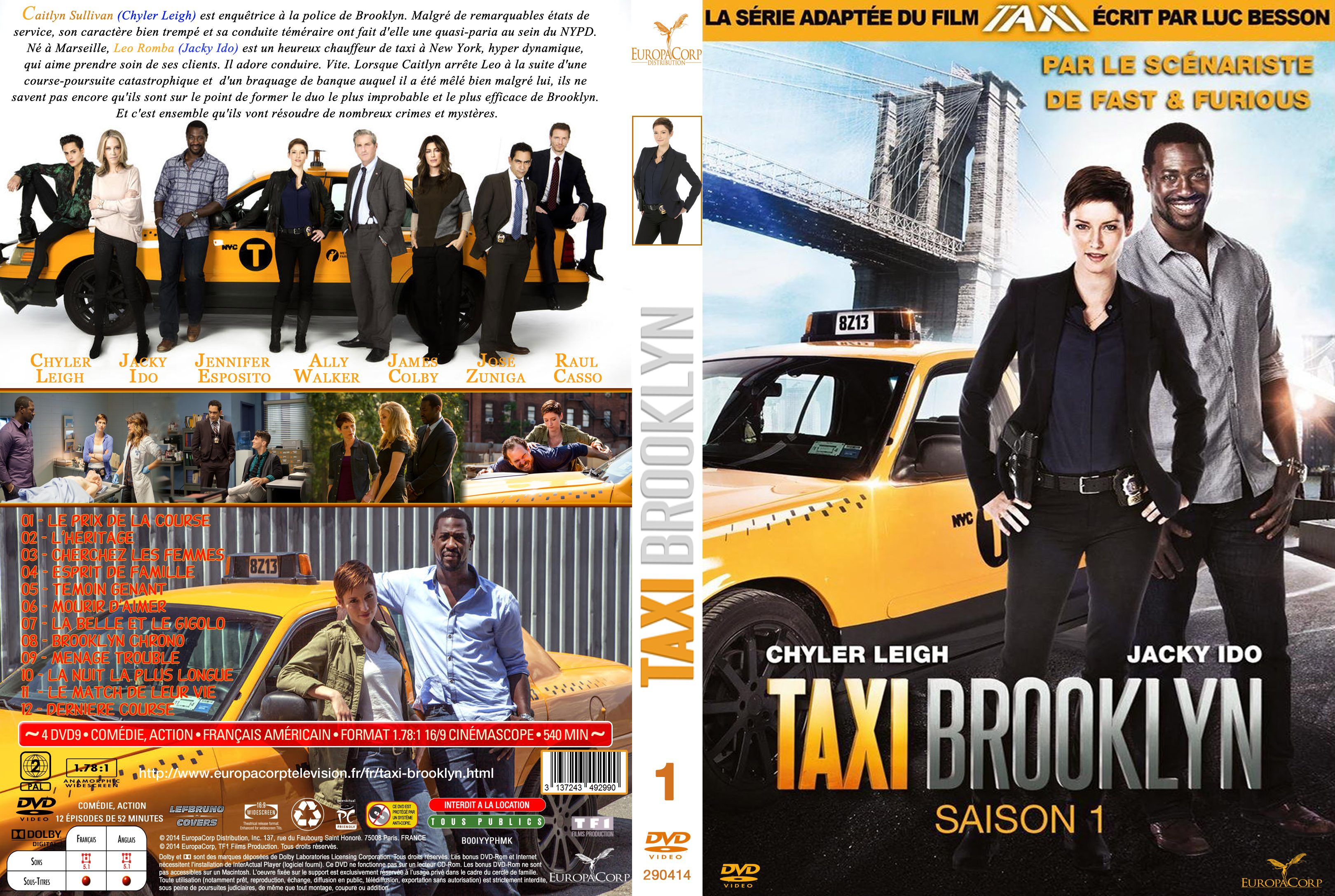 Jaquette DVD Taxi Brooklyn Saison 1 custom