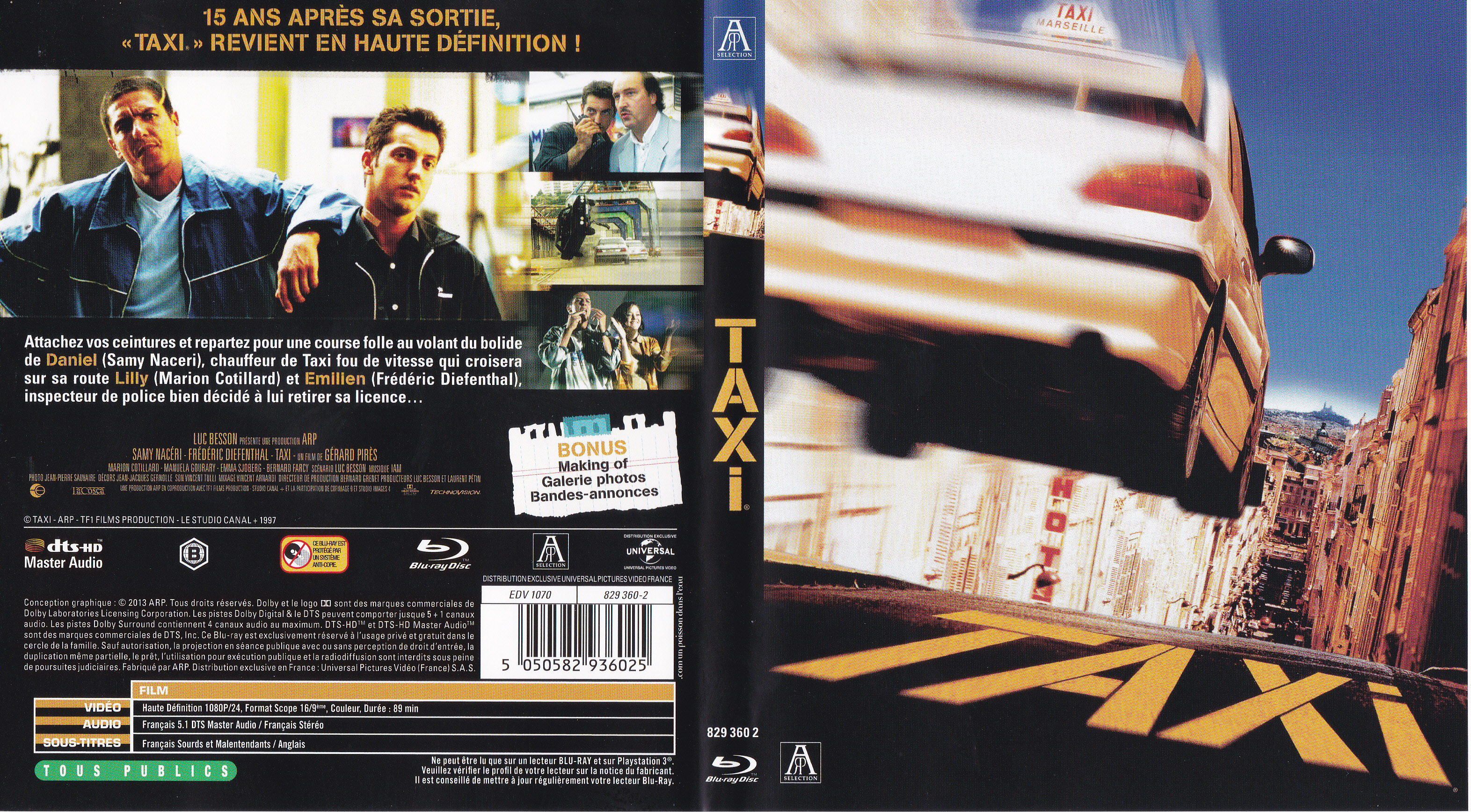 Jaquette DVD Taxi (BLU-RAY)