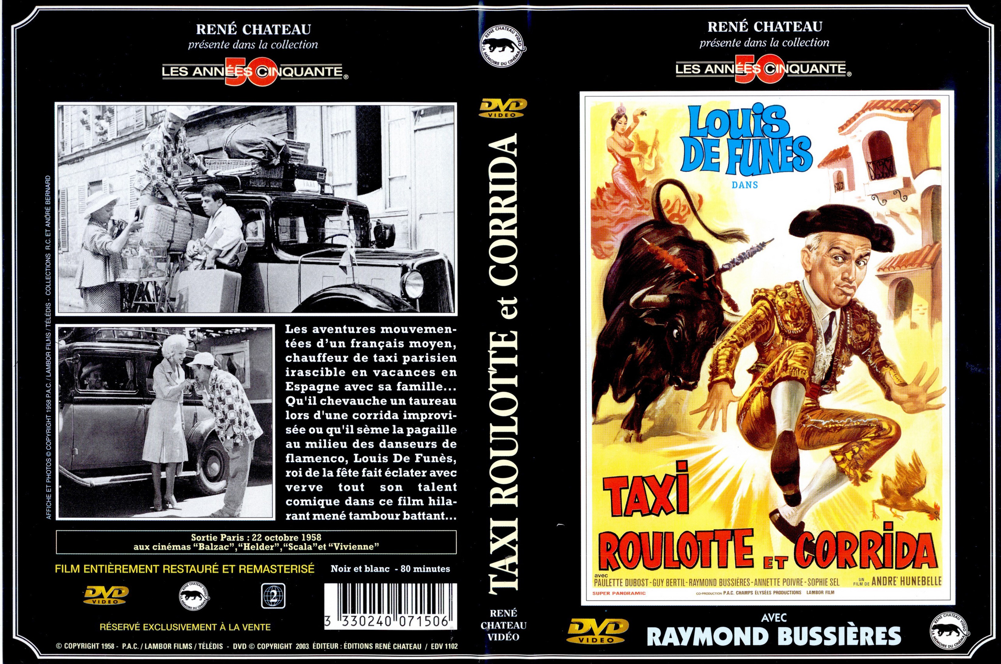 Jaquette DVD Taxi roulotte et corrida