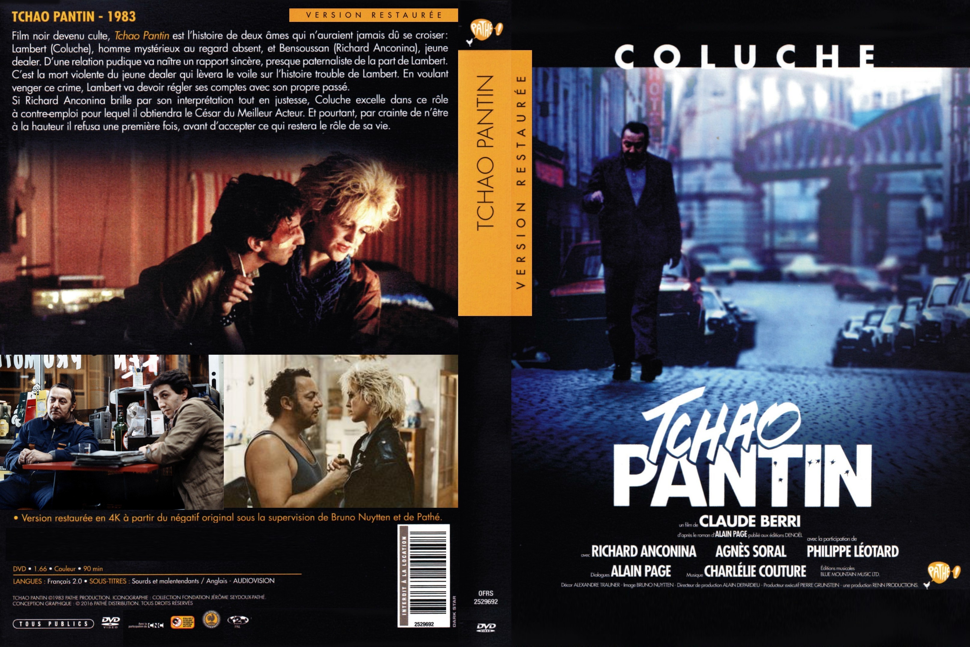 Jaquette DVD Tchao Pantin v6