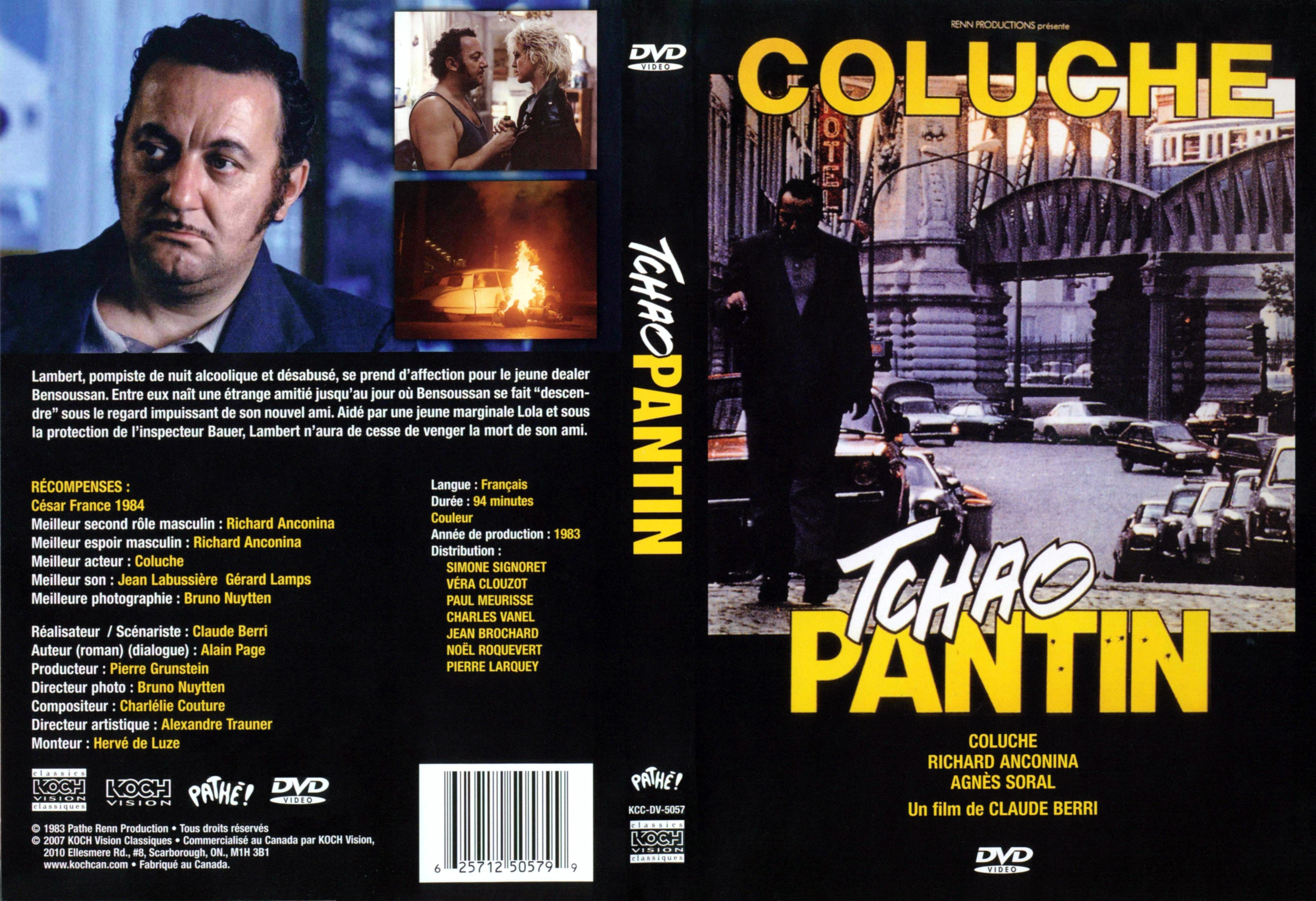 Jaquette DVD Tchao pantin v3