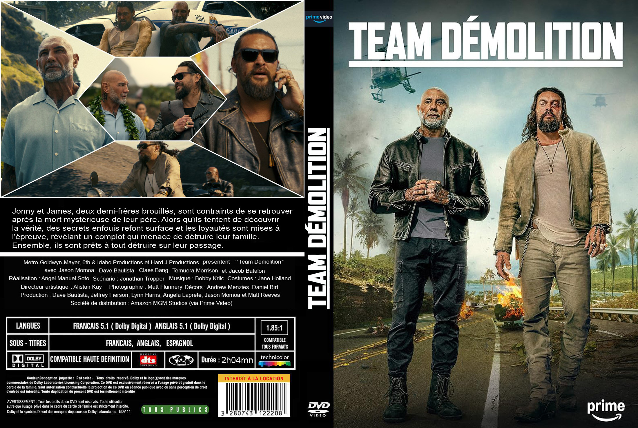 Jaquette DVD Team demolition custom