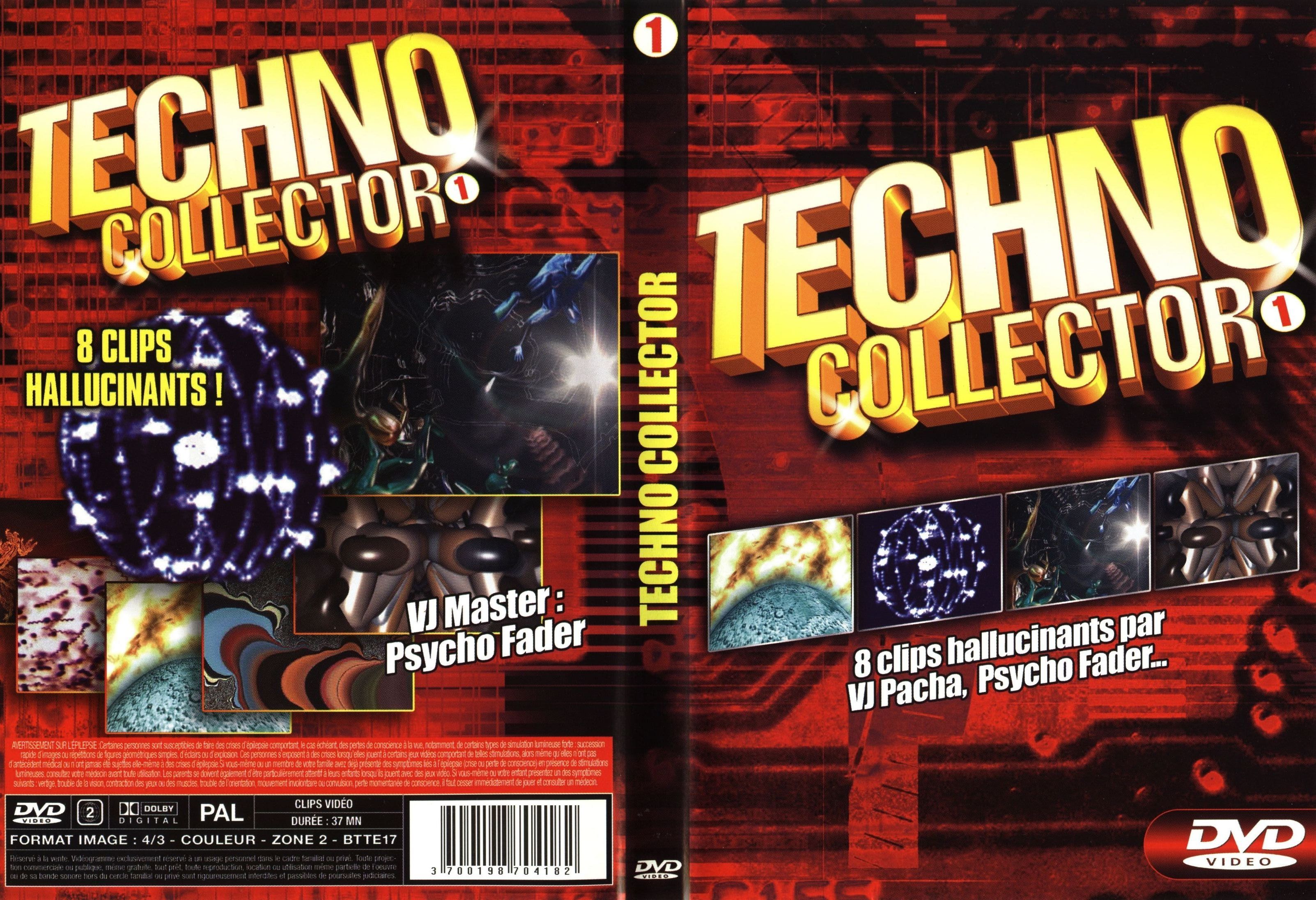 Jaquette DVD Techno Collector vol 01