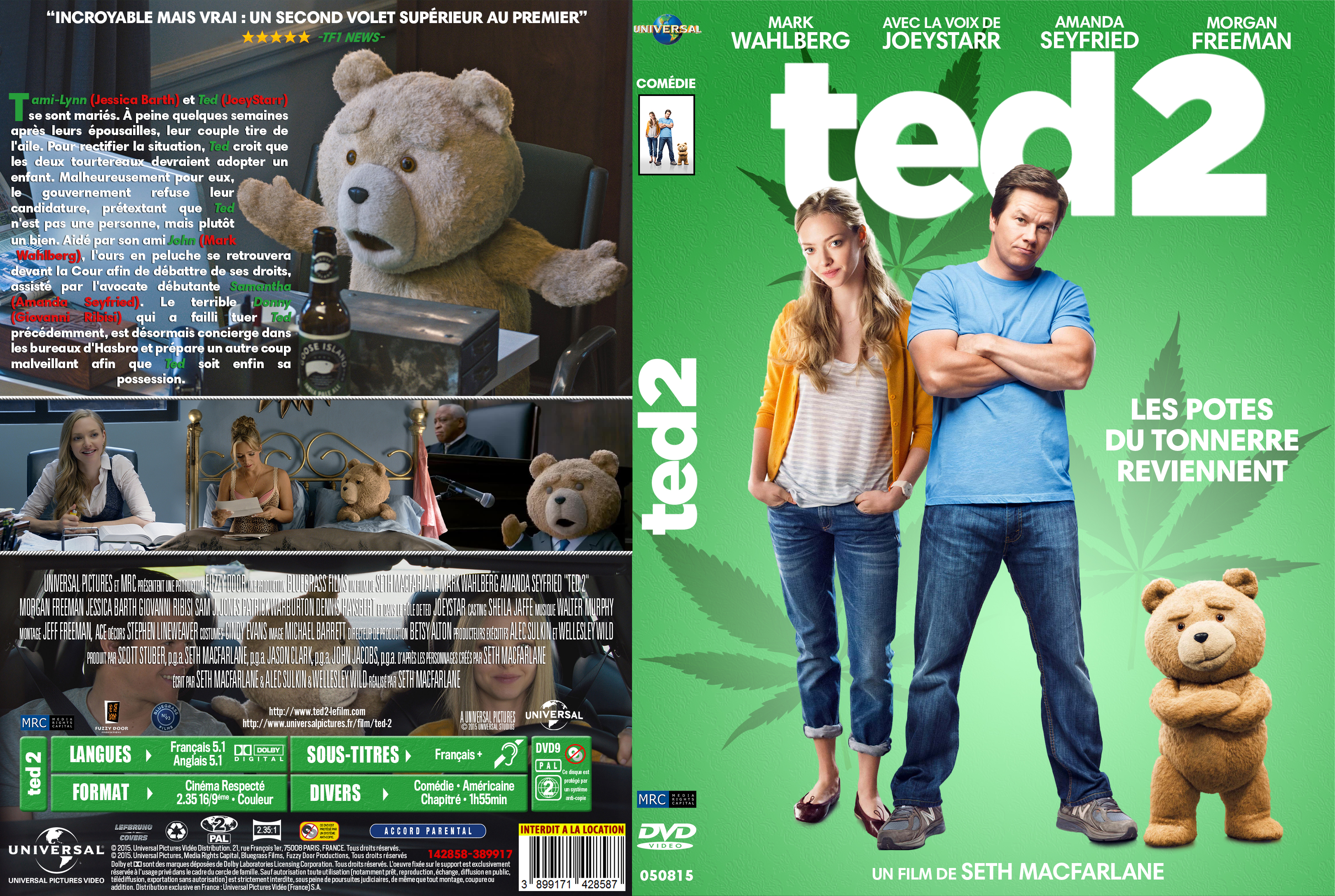 Jaquette DVD Ted 2 custom
