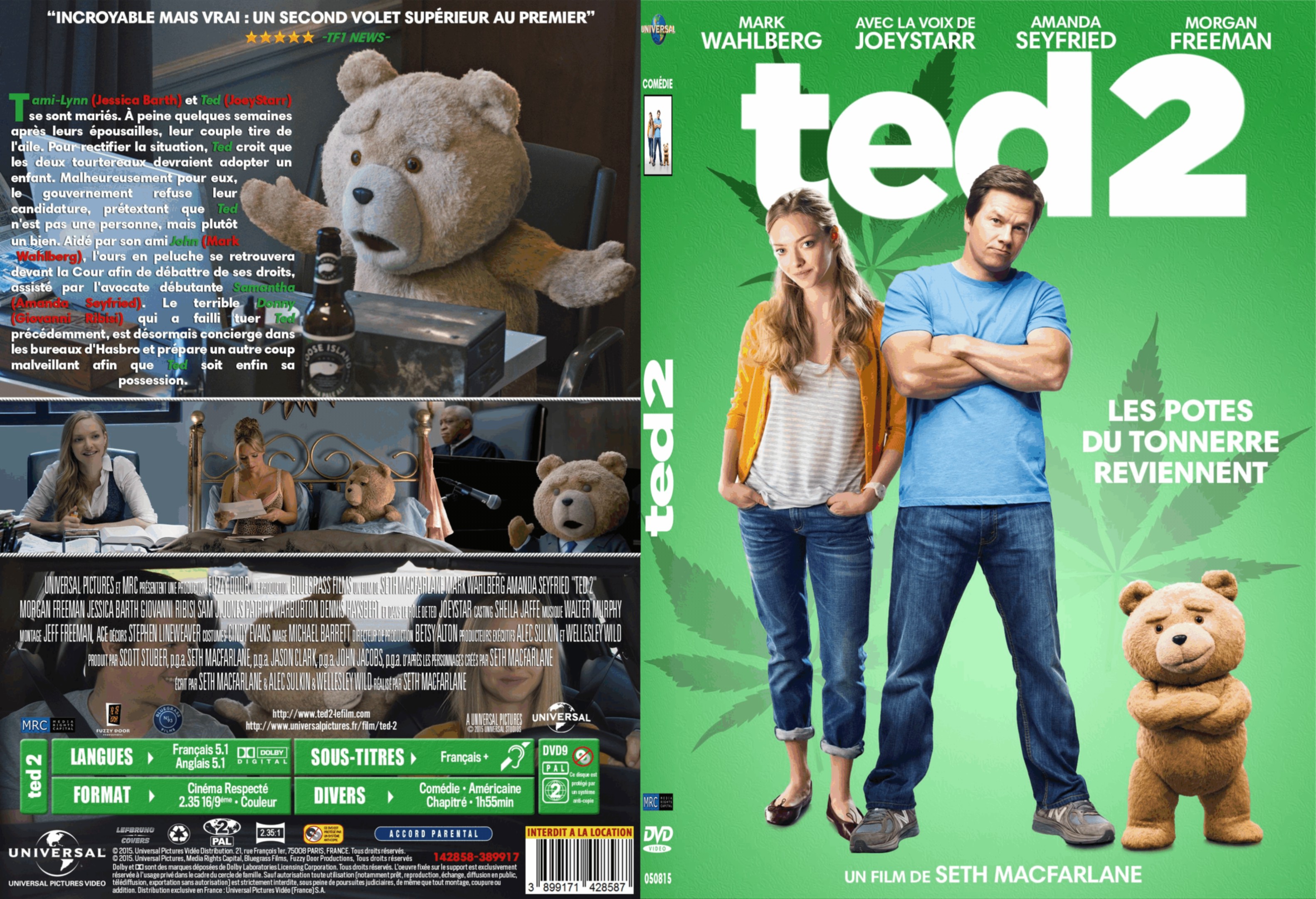 Jaquette DVD Ted 2 custom - SLIM