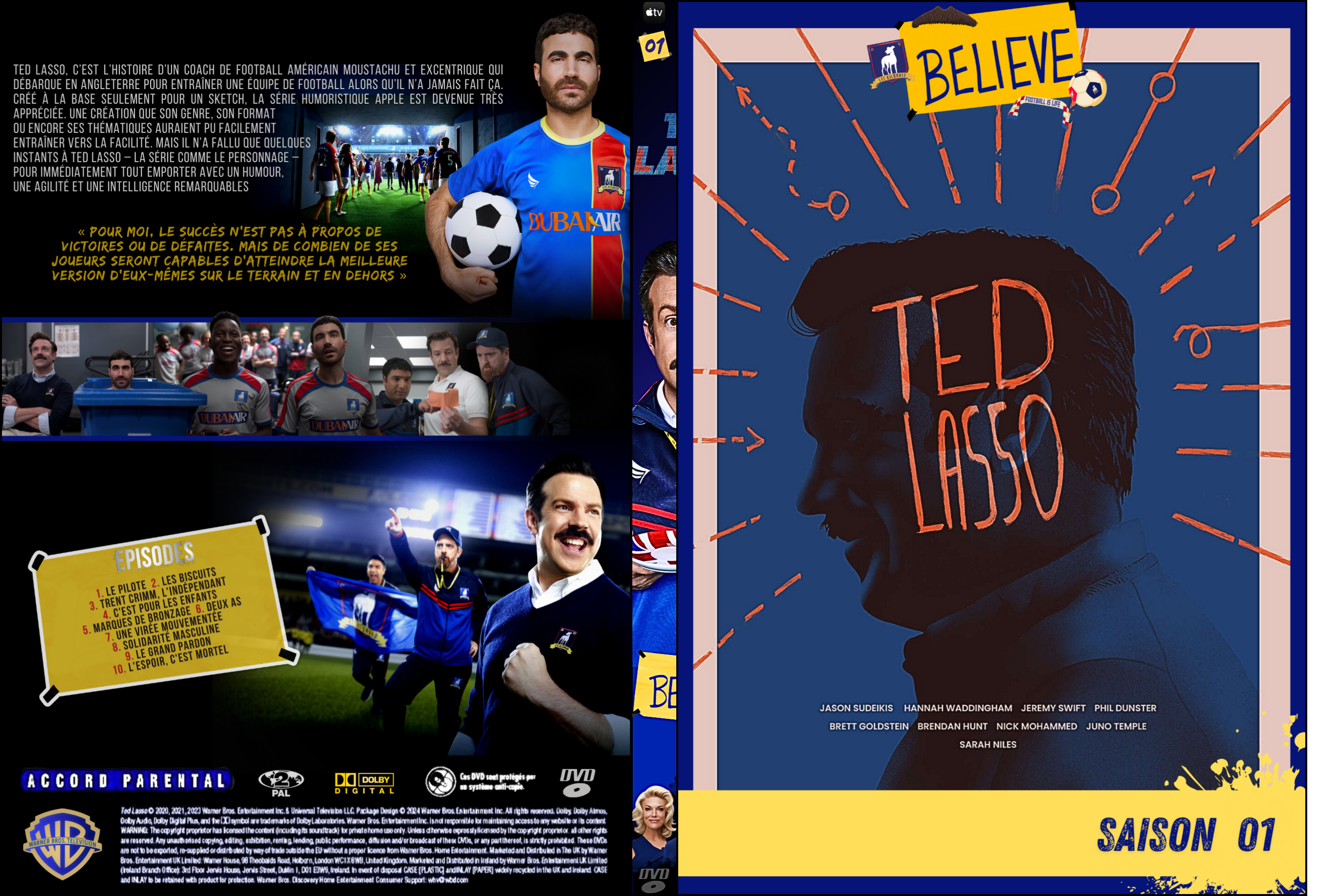 Jaquette DVD Ted Lasso Saison 1 Custom