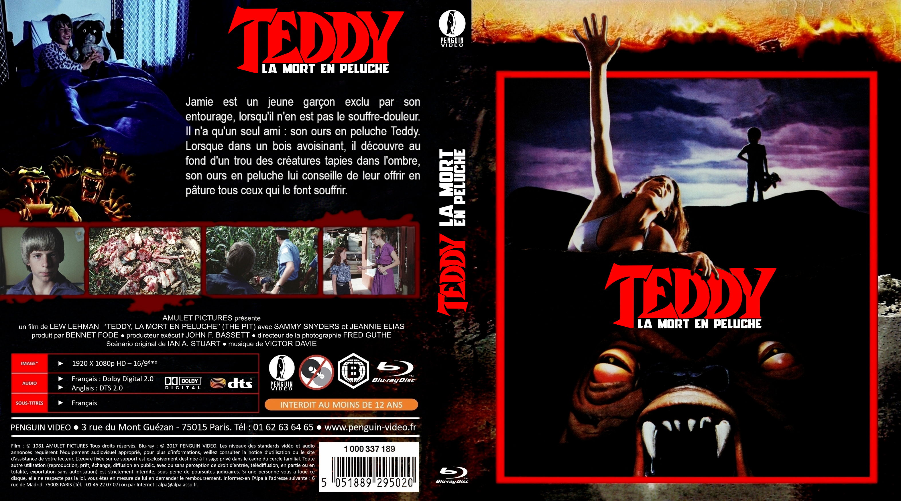 Jaquette DVD Teddy la mort en peluche custom (BLU-RAY)