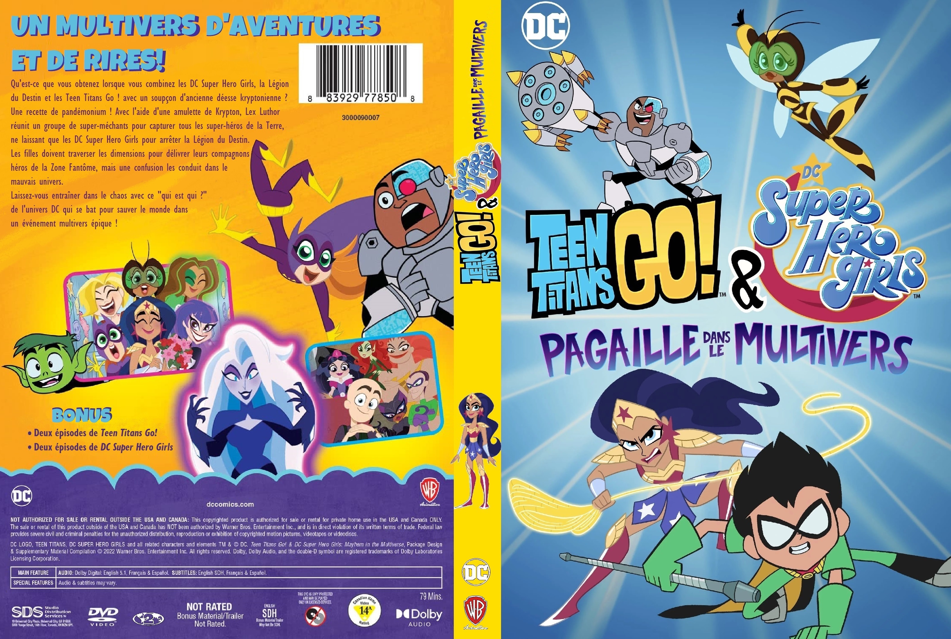 Jaquette DVD Teen Titans Go! & Super Hero Girls Pagaille dans le Multivers custom