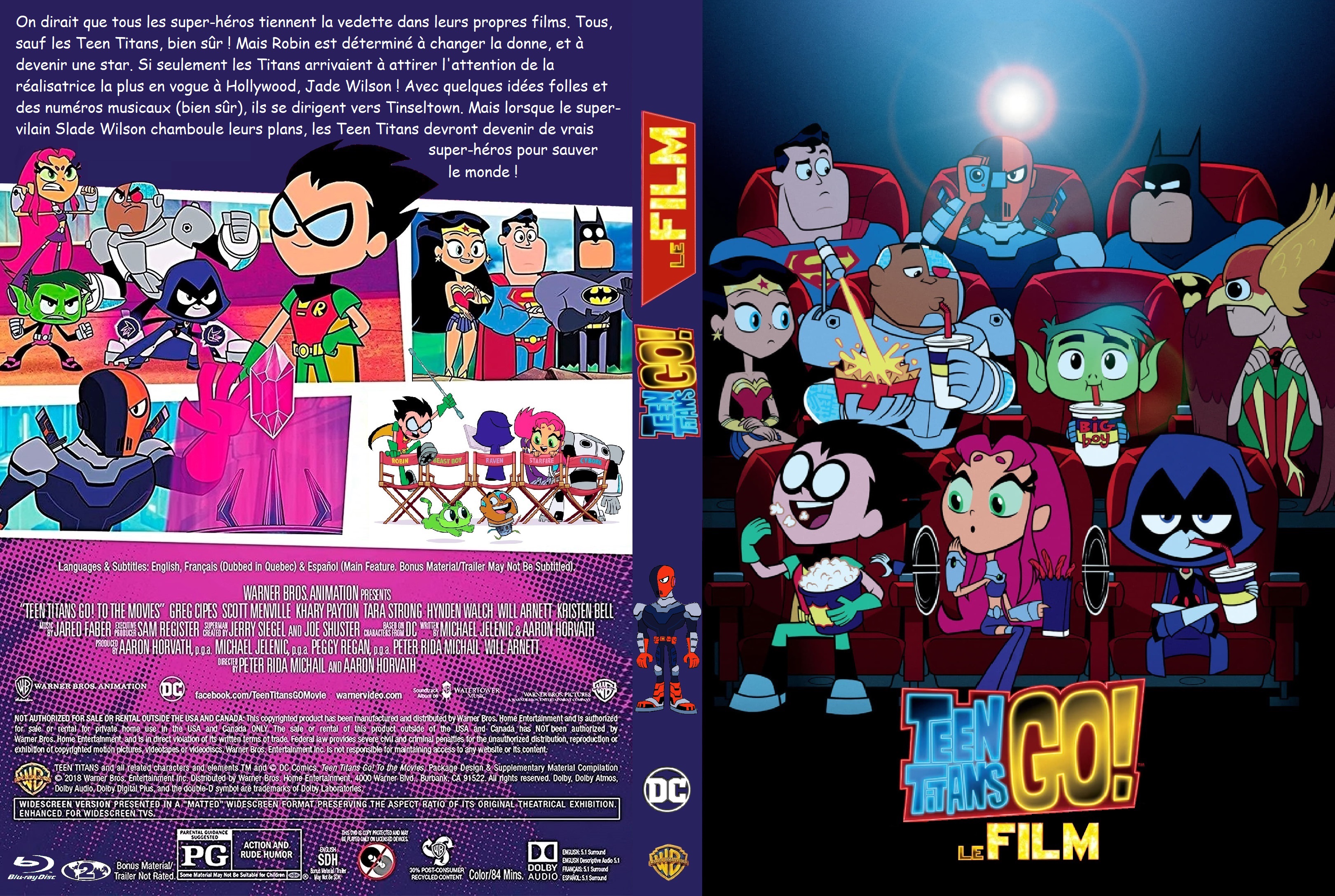 Jaquette DVD Teen Titans Go! Le Film custom