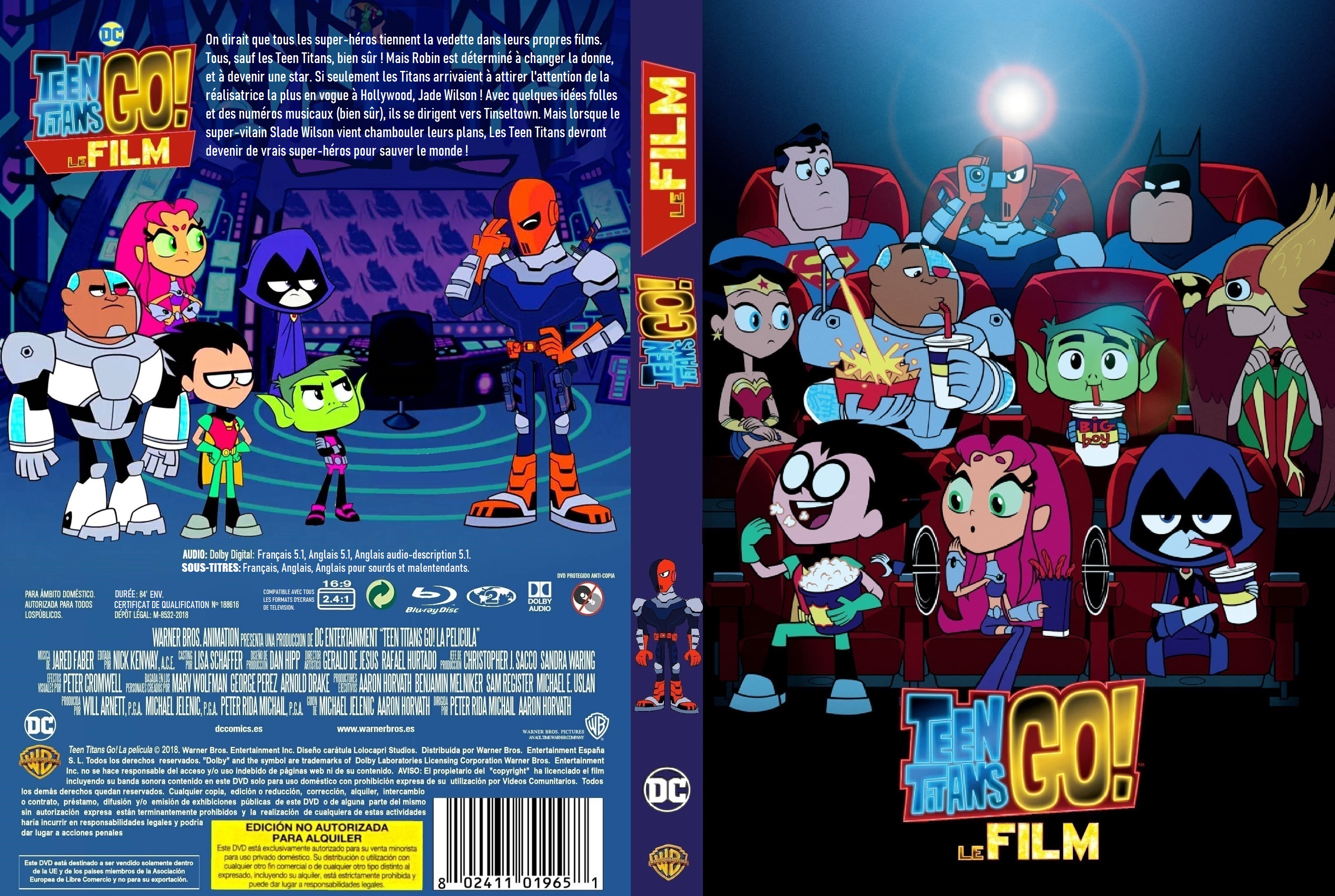 Jaquette DVD Teen Titans Go! Le Film custom v2
