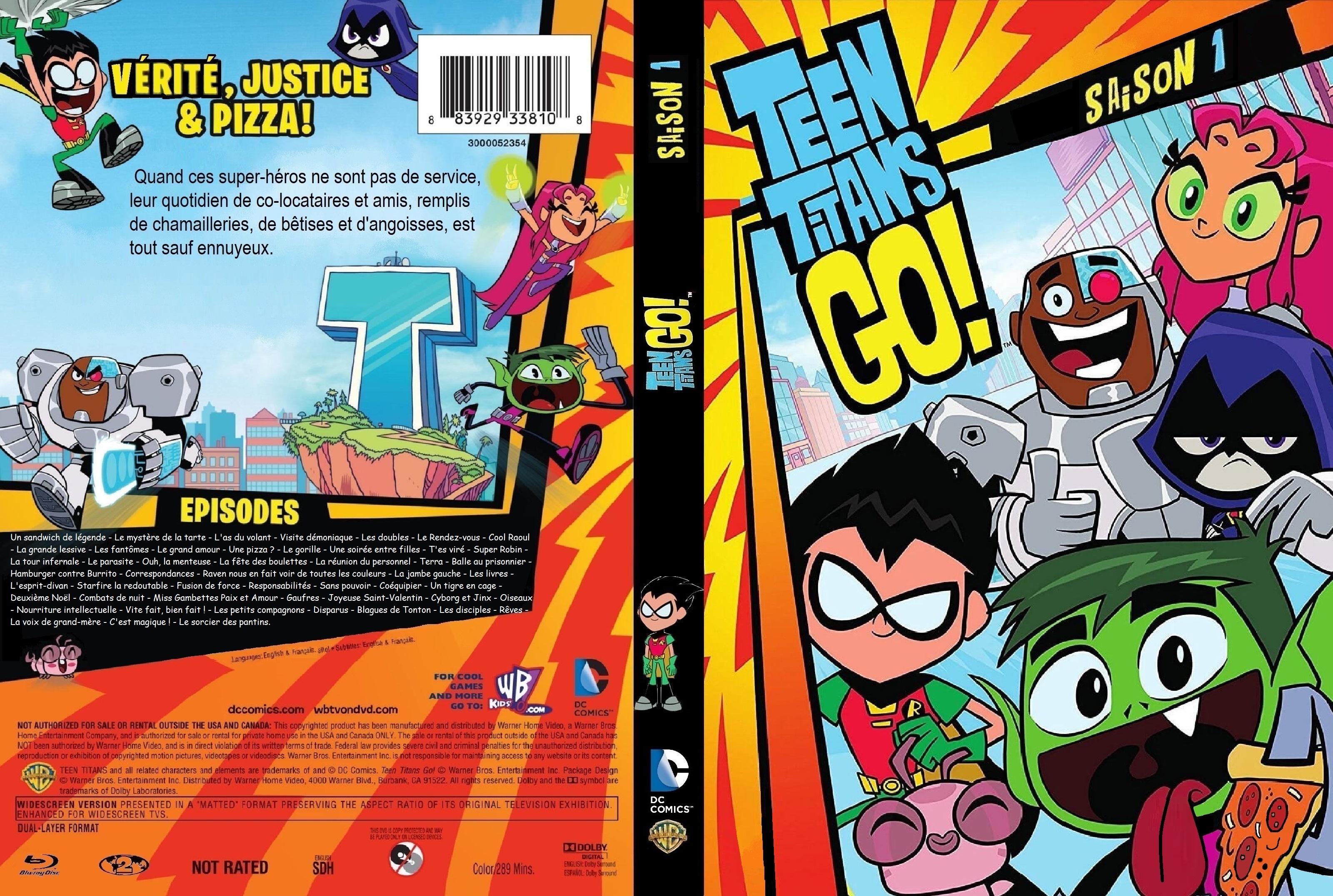Jaquette DVD Teen Titans Go! saison 1 custom