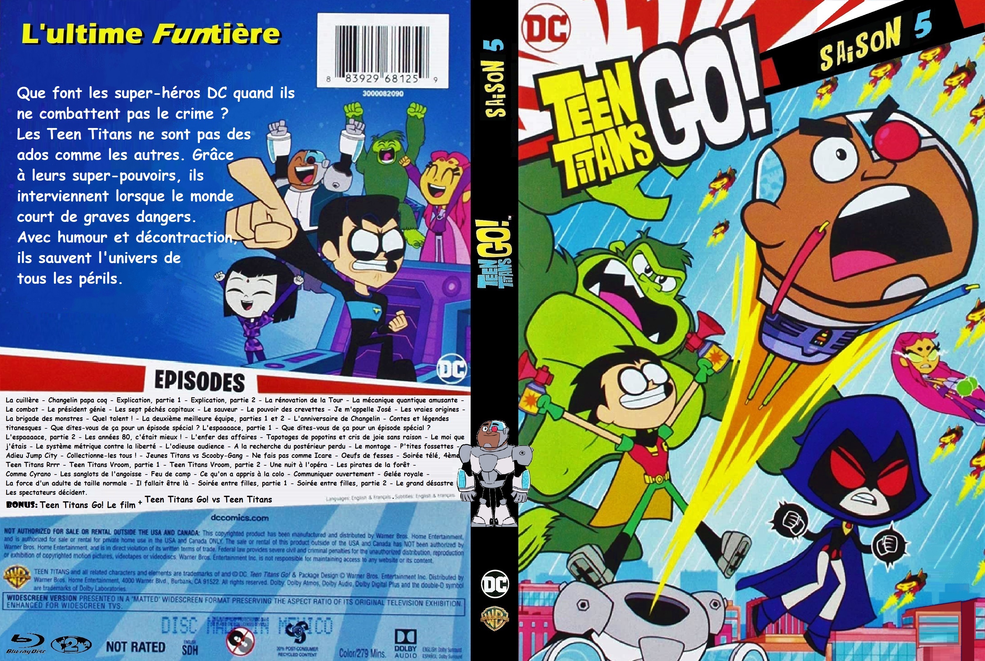 Jaquette DVD Teen Titans Go! saison 5 - custom v2