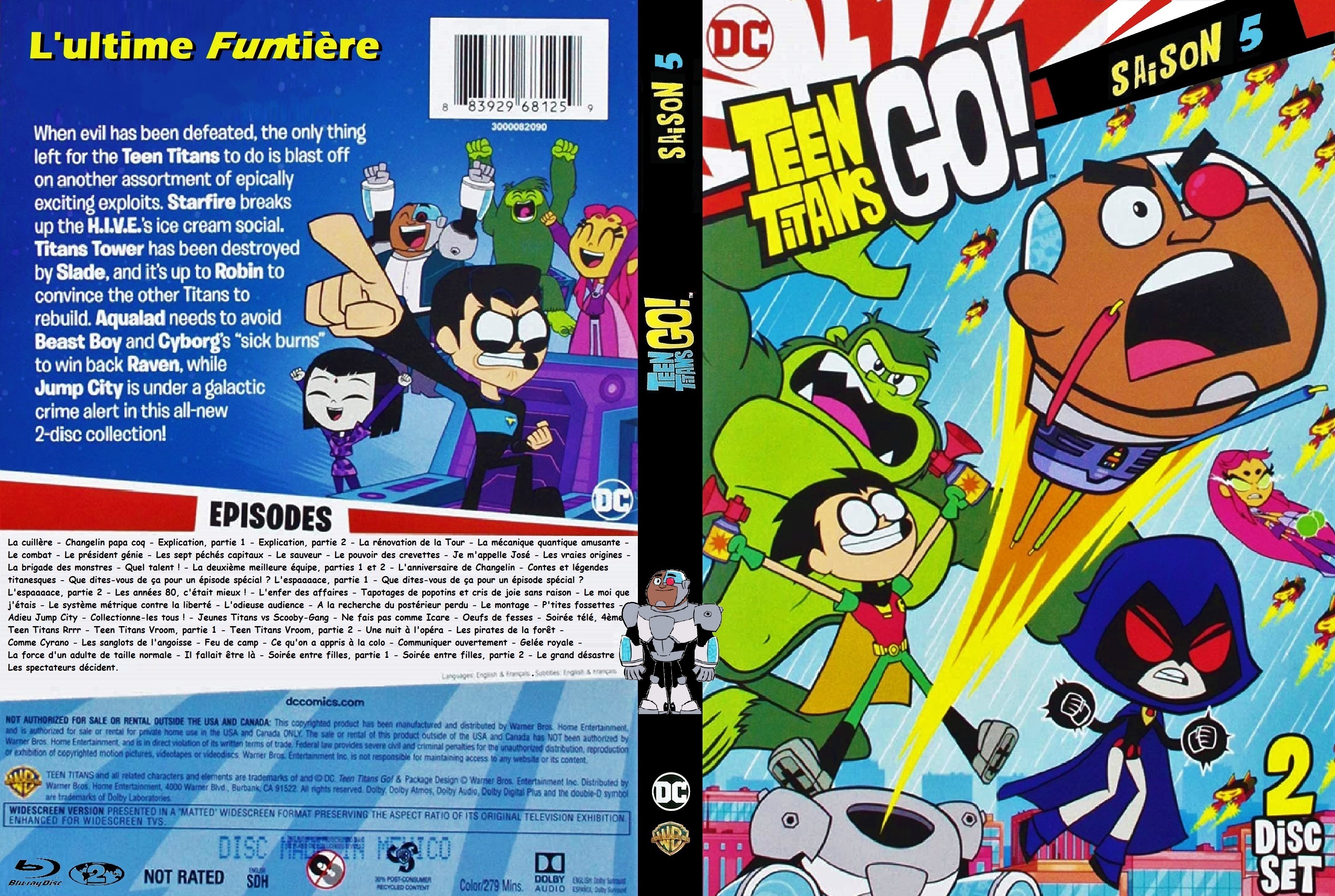 Jaquette DVD Teen Titans Go! saison 5 custom