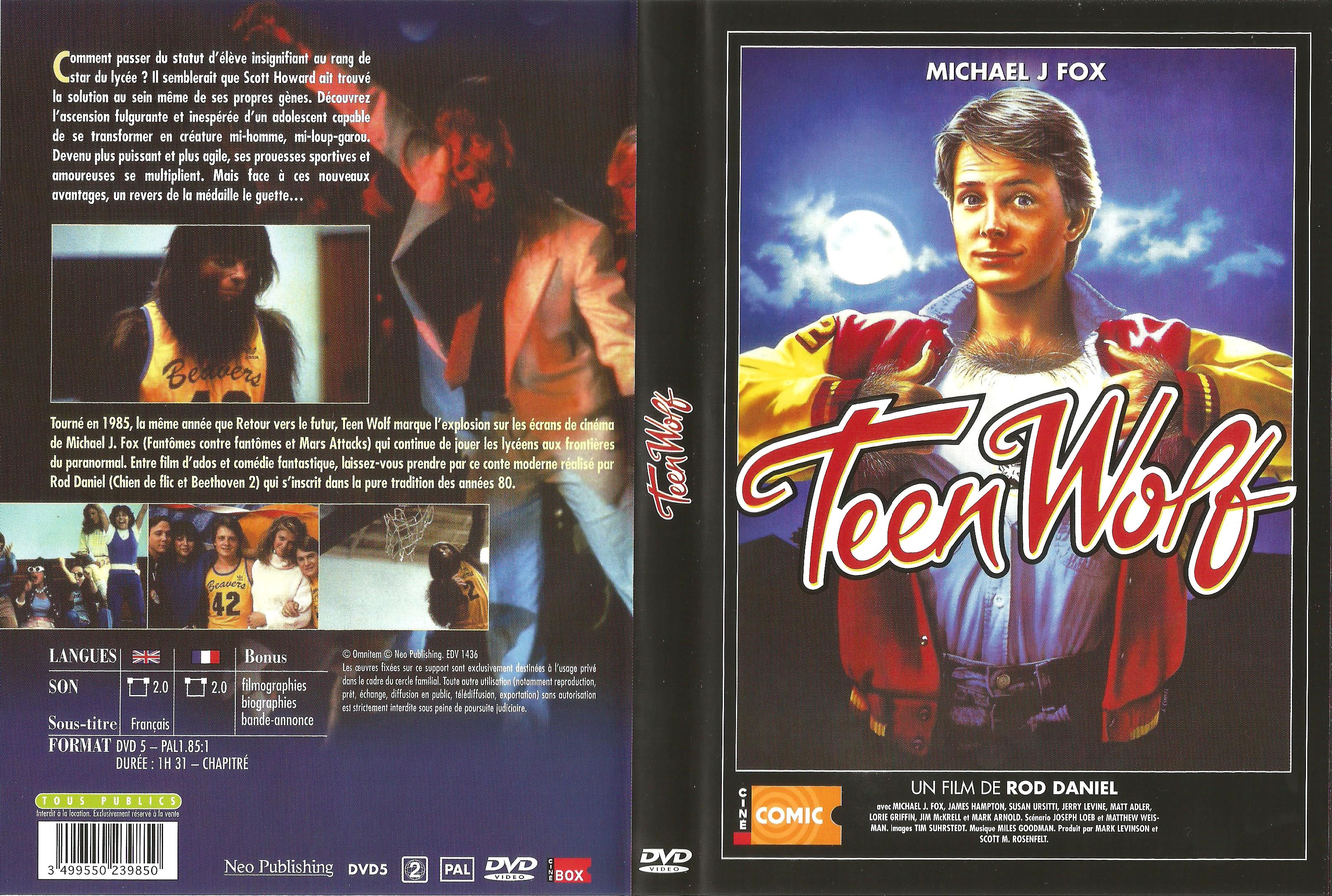 Jaquette DVD Teen wolf v2