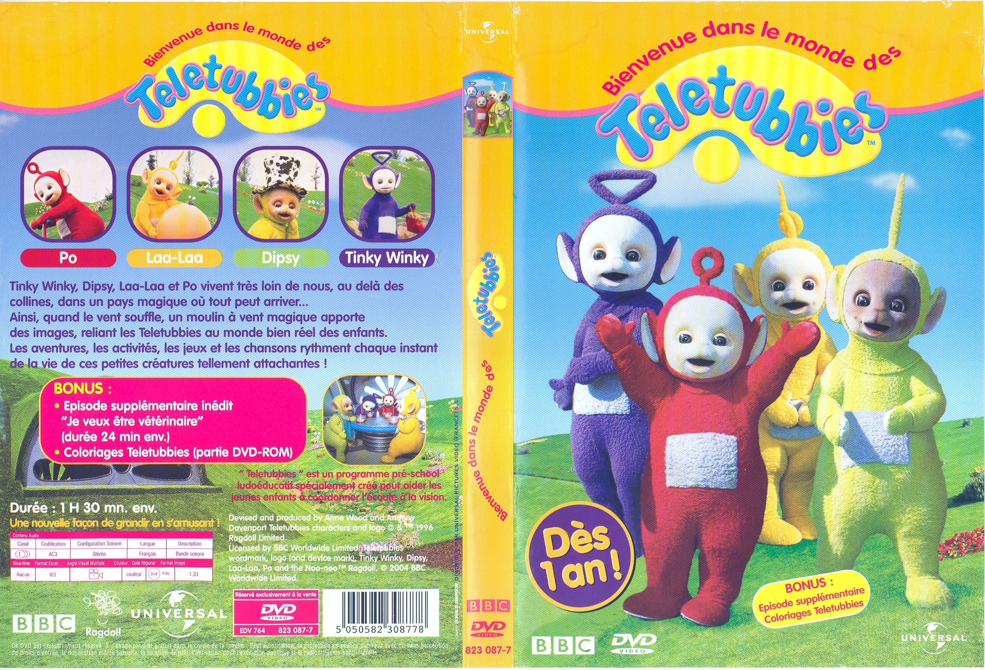 Jaquette DVD Teletubbies Bienvenue dans le monde des Teletubbies