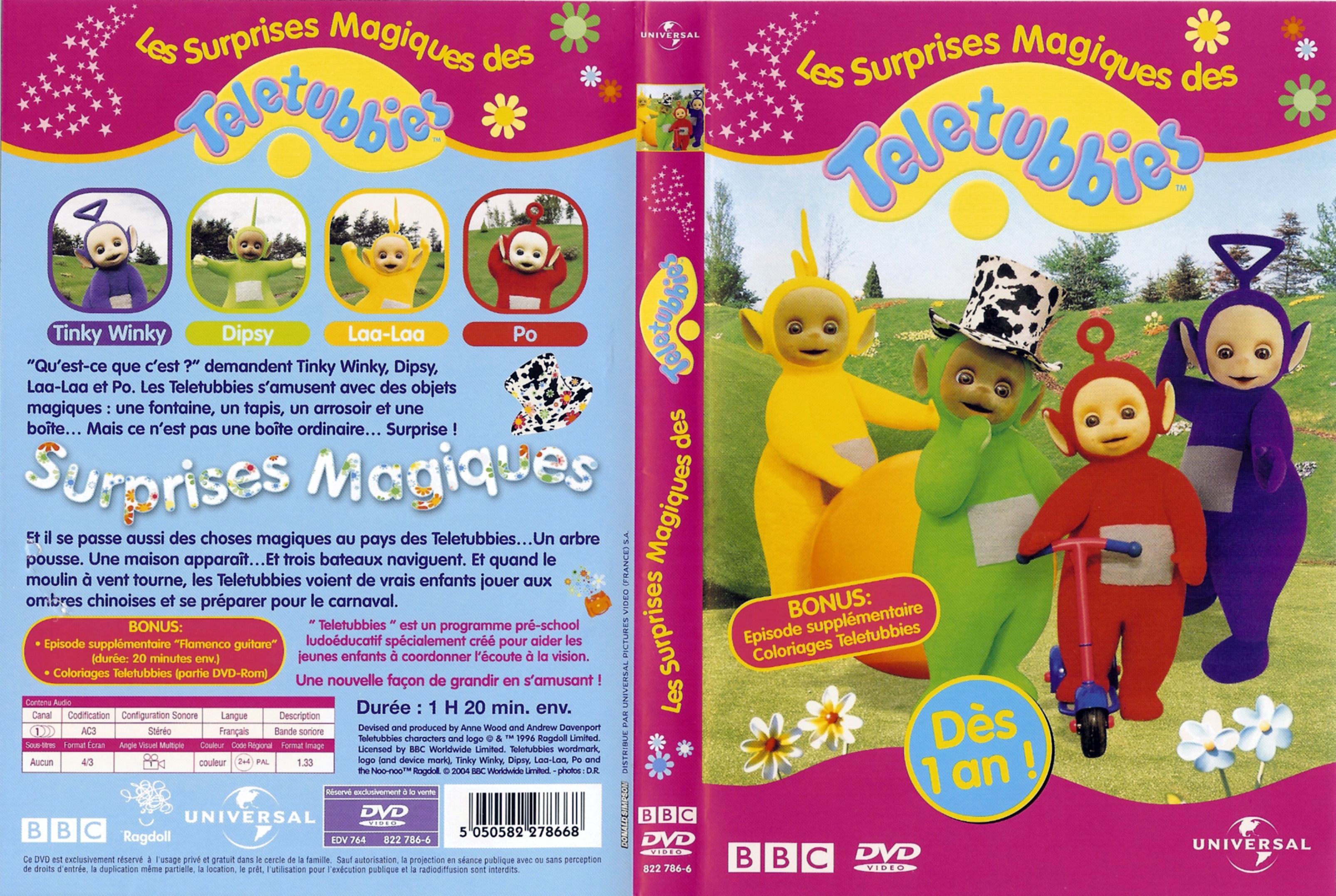 Jaquette DVD Teletubbies Les surprises magiques des Teletubbies