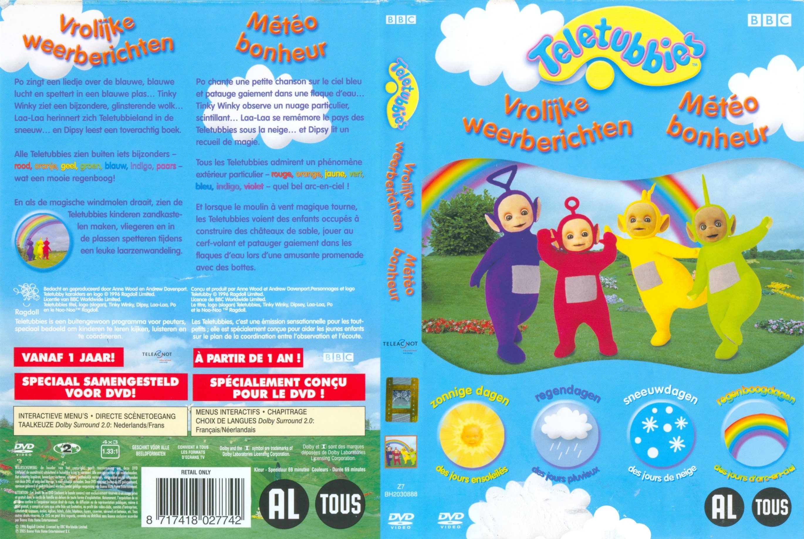 Jaquette DVD Teletubbies Meteo bonheur