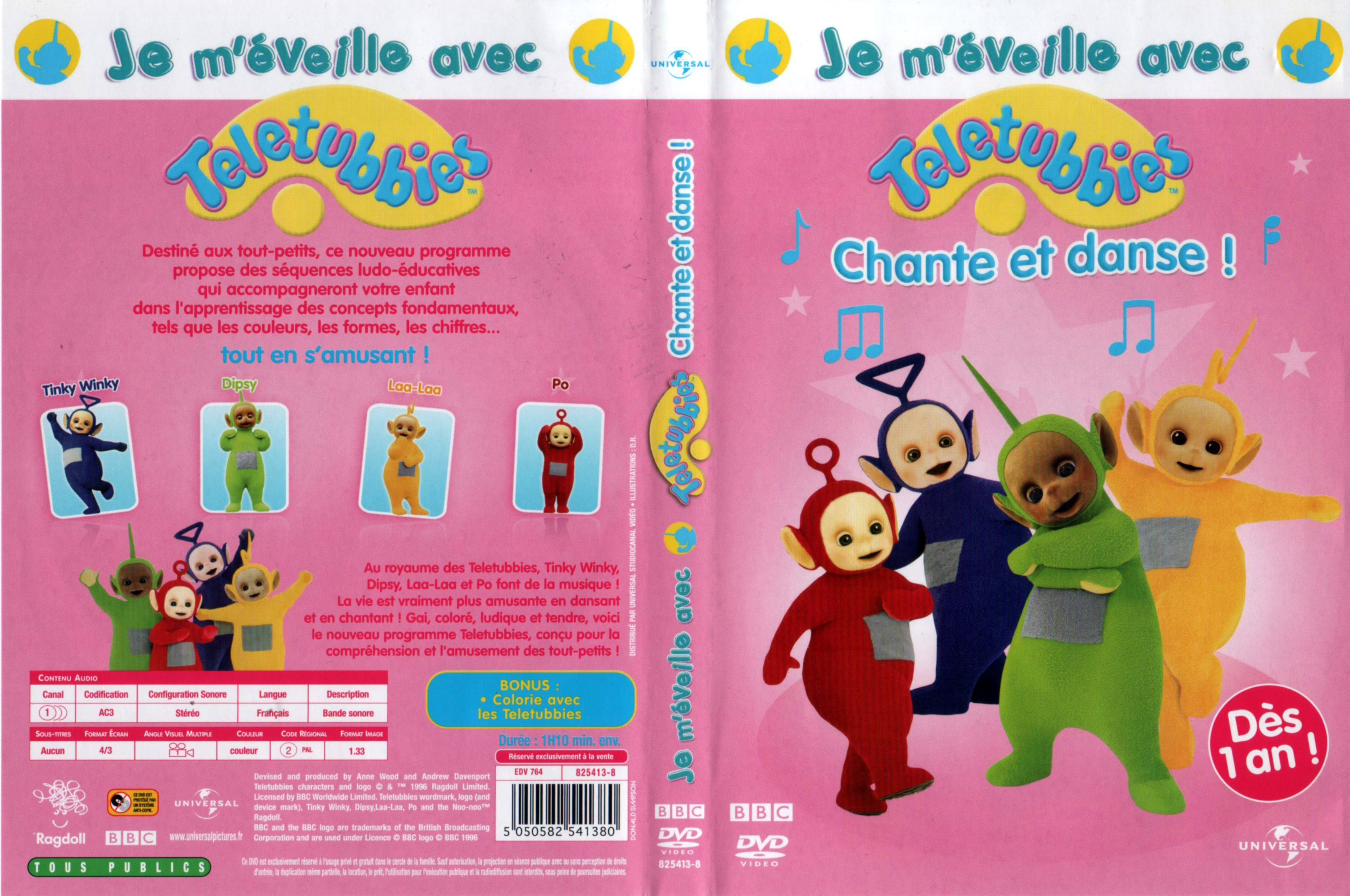 Jaquette DVD Teletubbies - Chante et danse