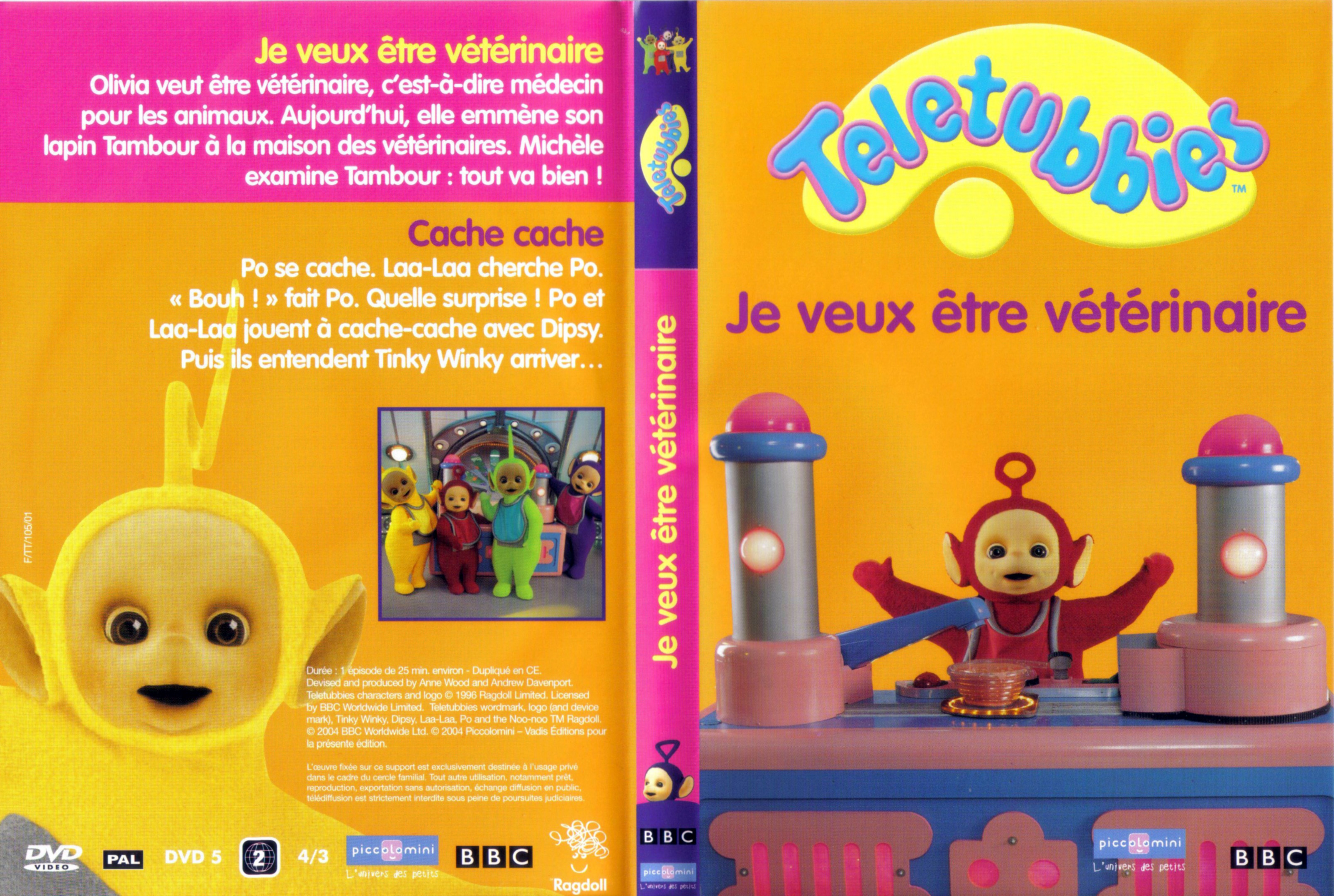 Jaquette DVD Teletubbies - Je veux tre vtrinaire