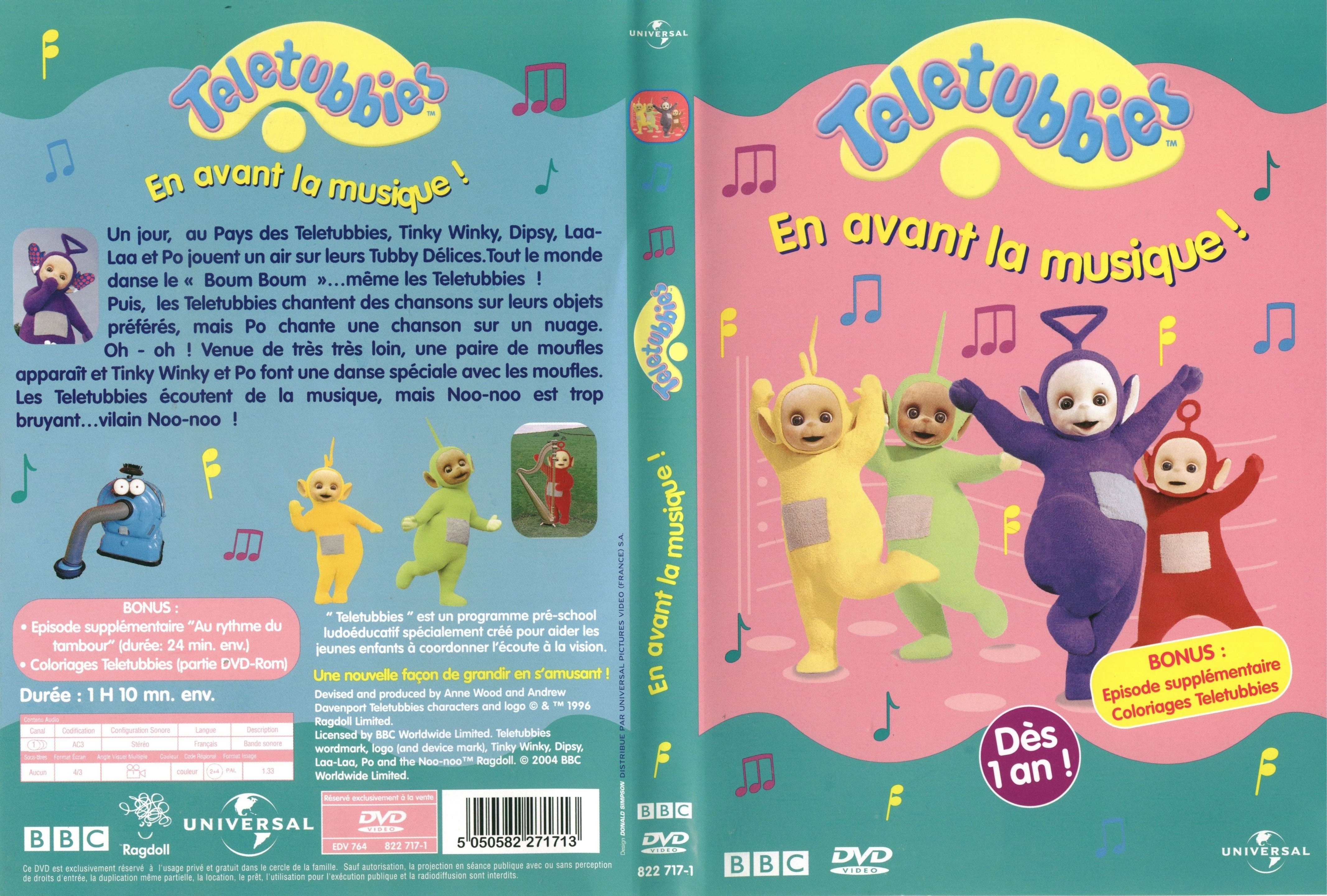 Jaquette DVD Teletubbies en avant la musique