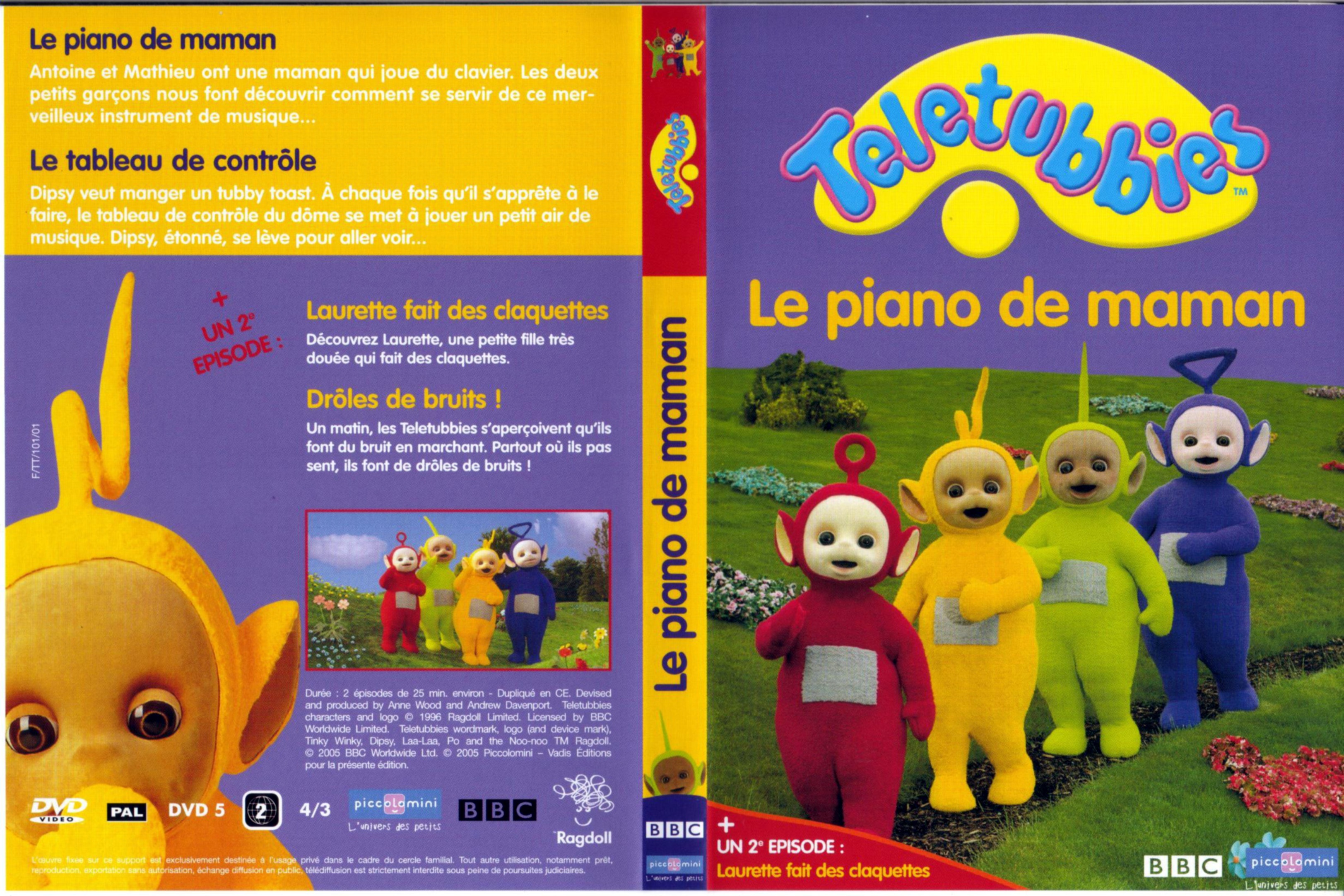 Jaquette DVD Teletubbies le piano de maman v2