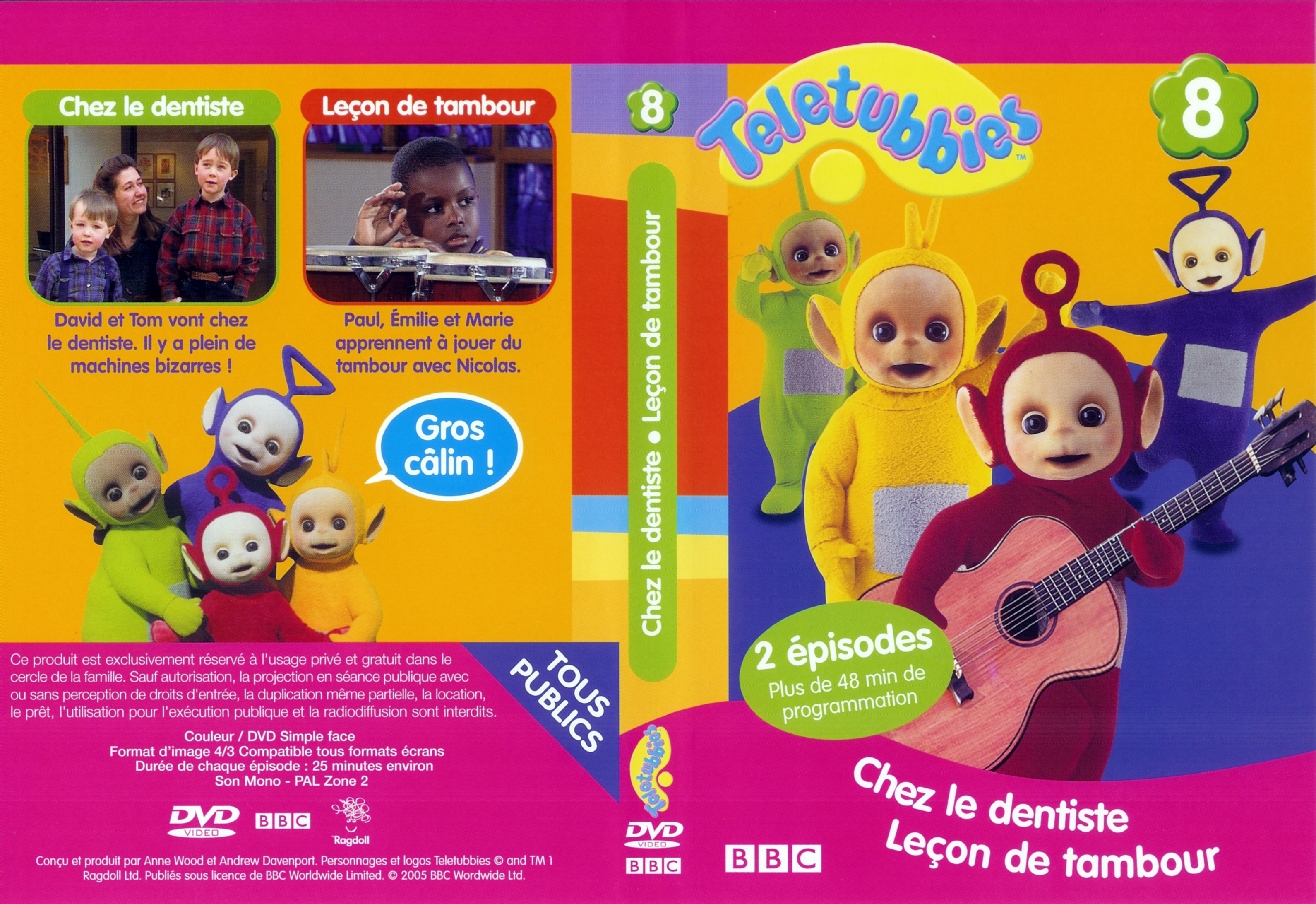 Jaquette DVD Teletubbies vol 08