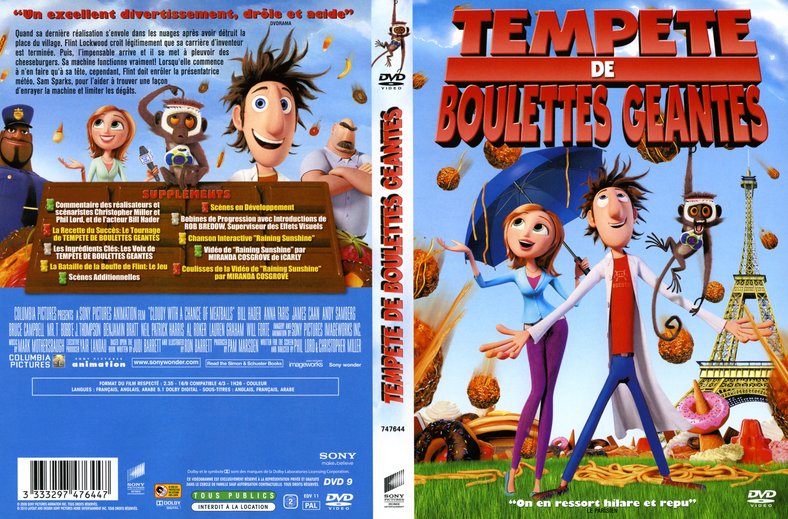 Jaquette DVD Tempte de boulettes gantes