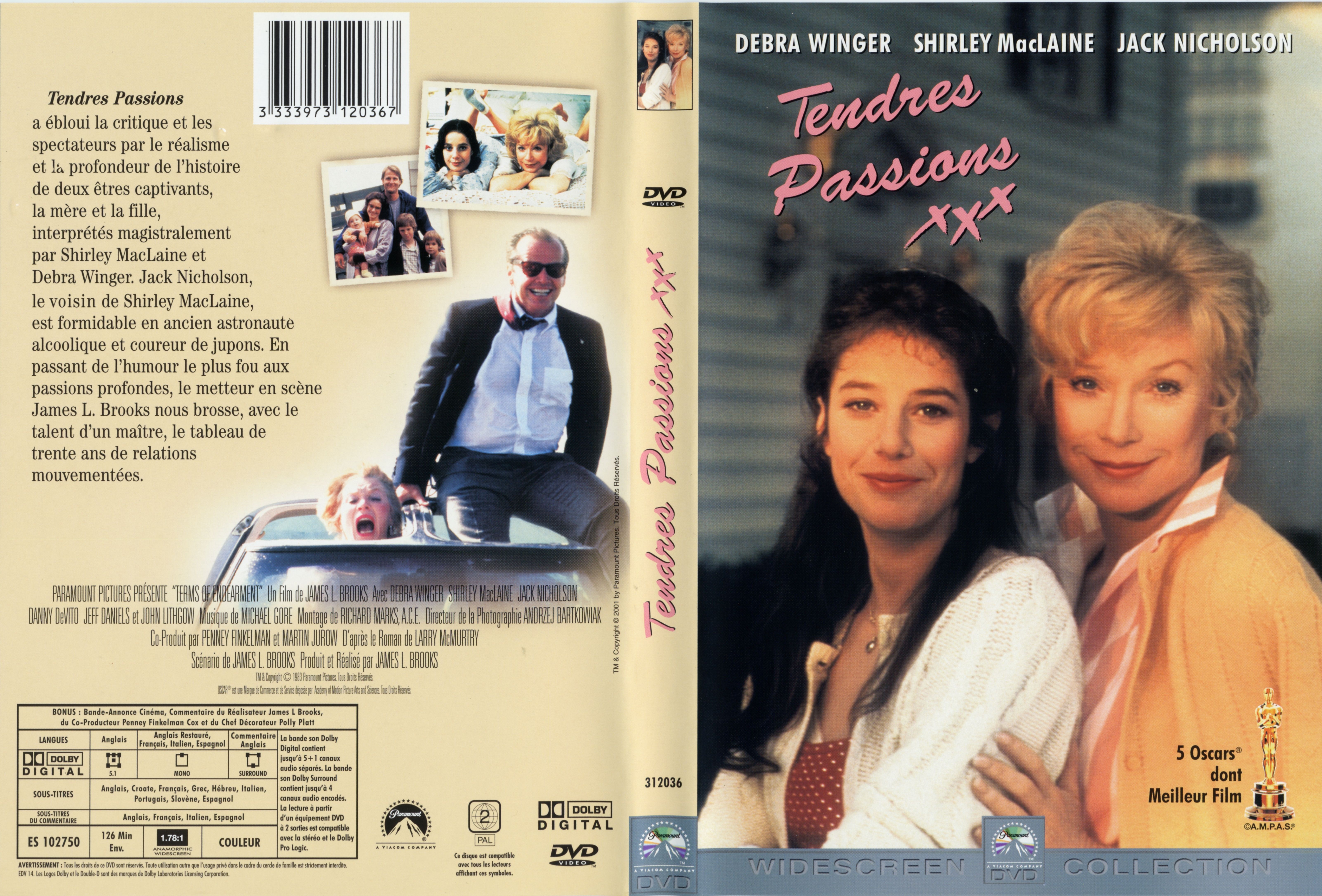Jaquette DVD Tendres passions