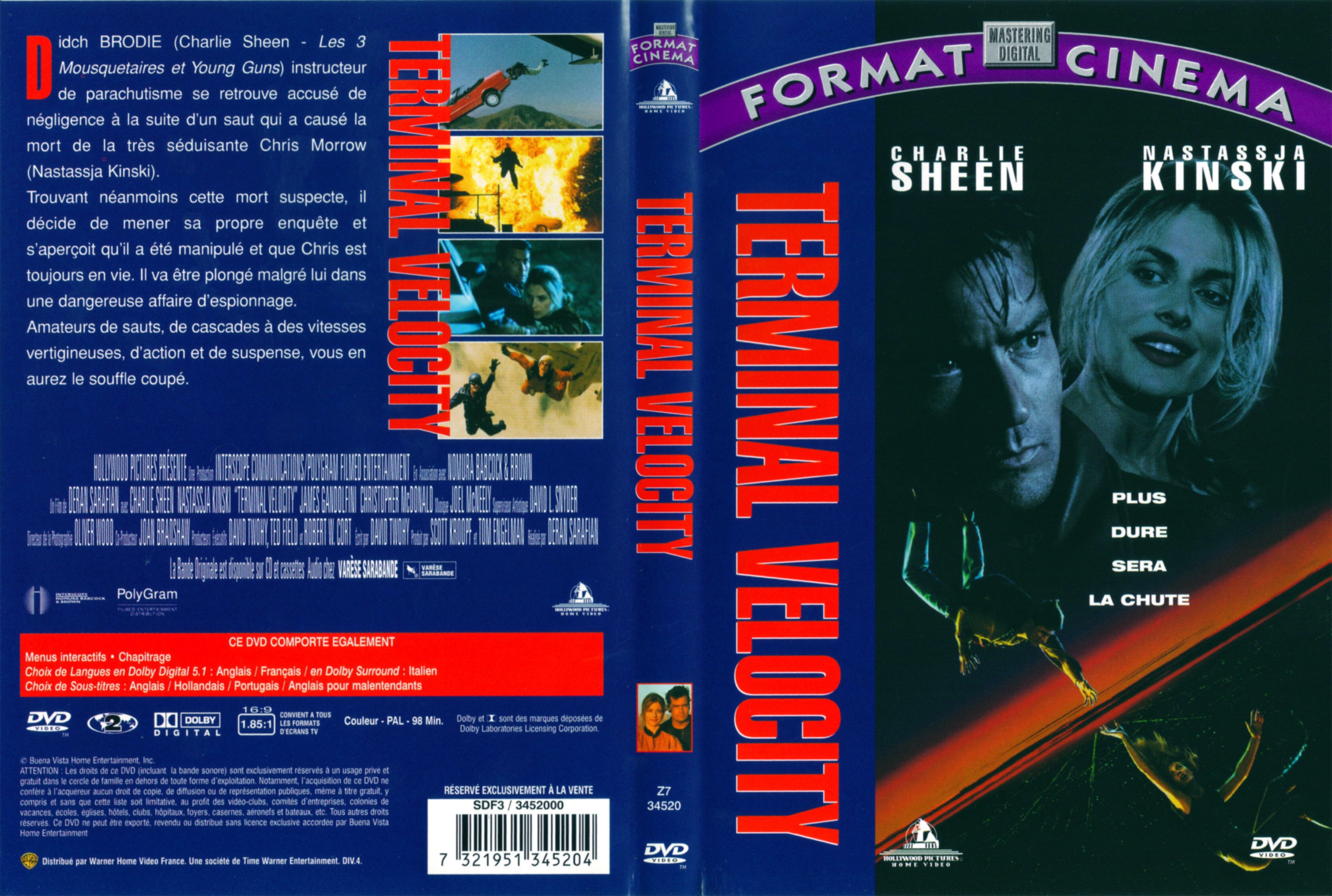 Jaquette DVD Terminal velocity