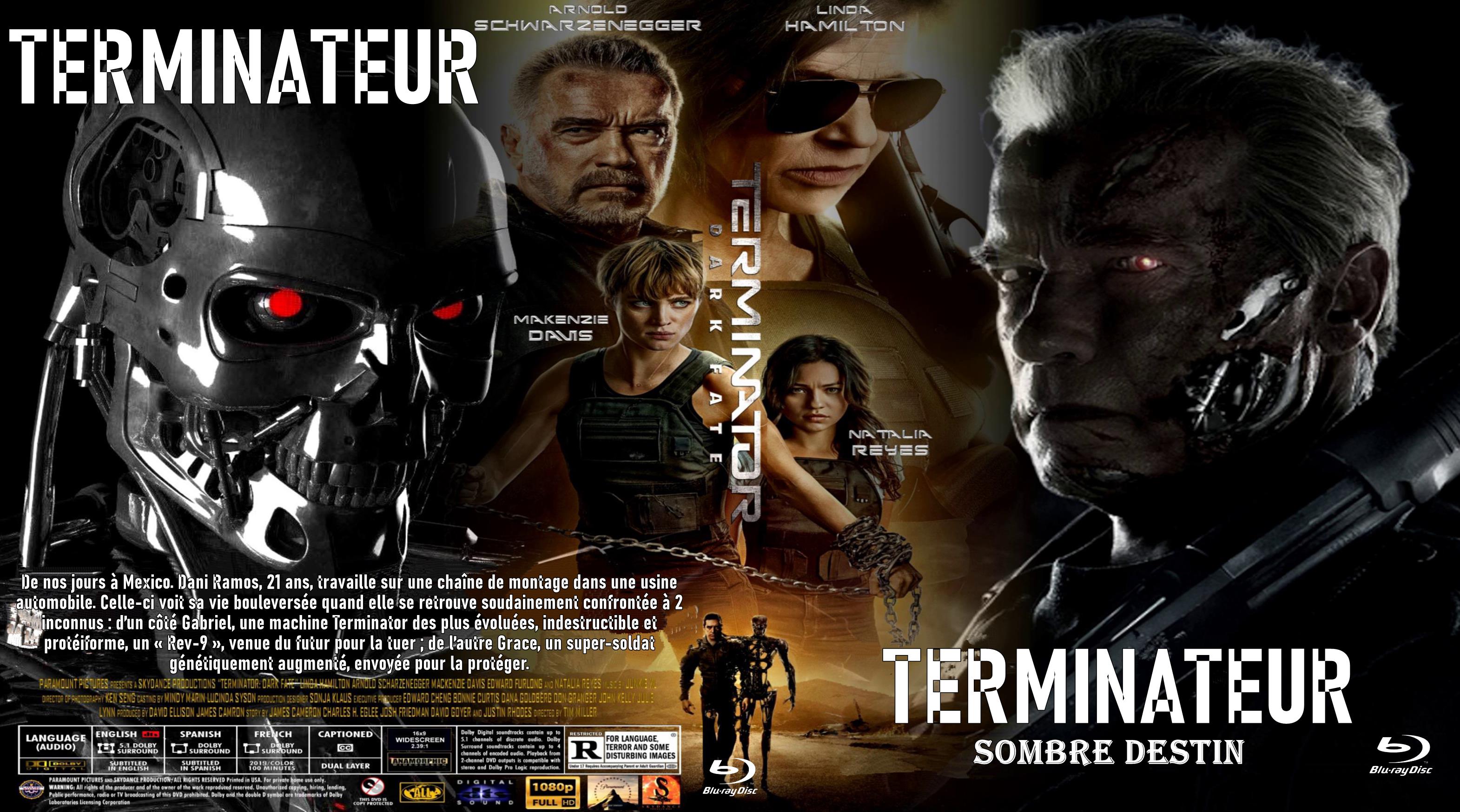 Jaquette DVD Terminateur sombre destin custom (BLU-RAY)