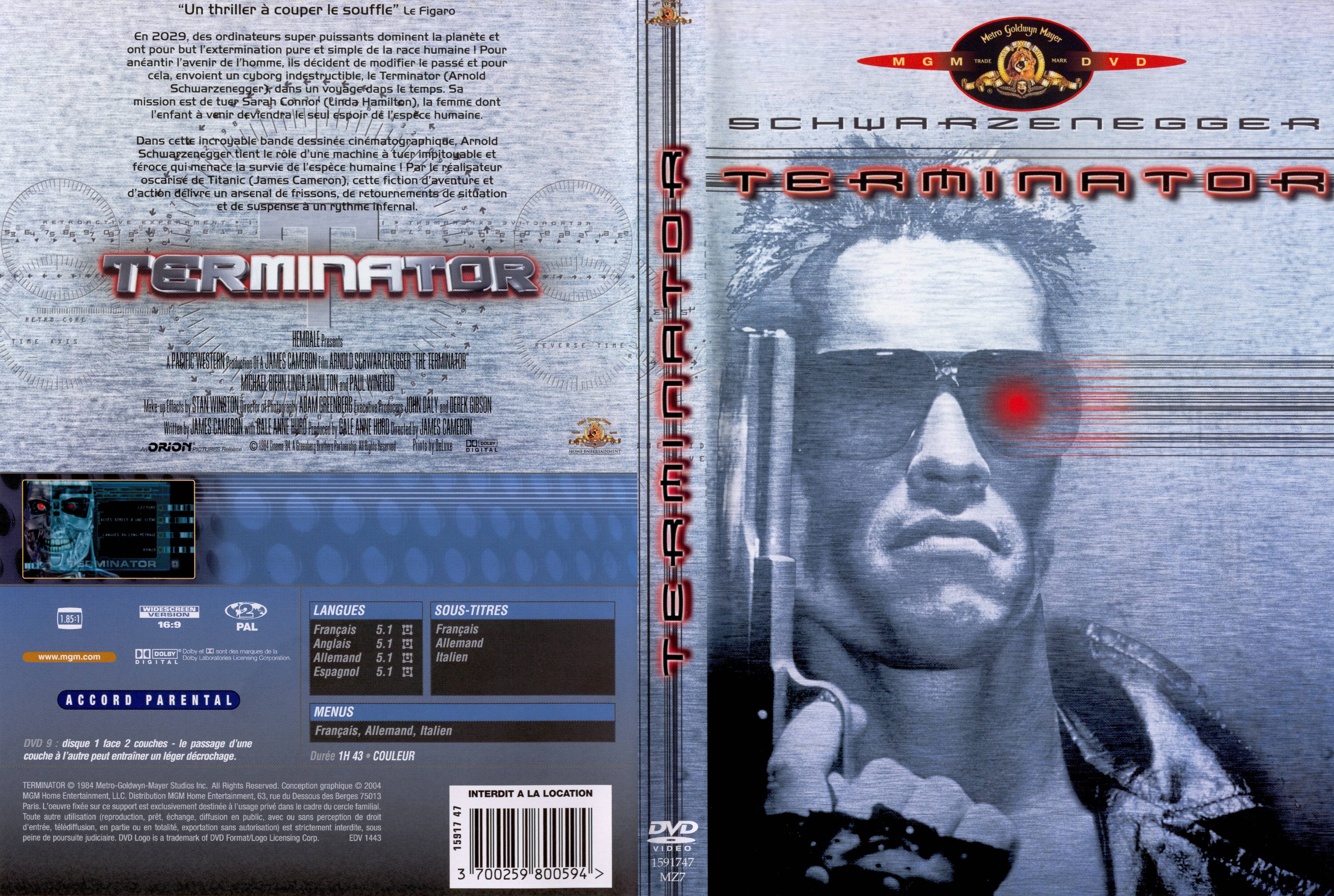 Jaquette DVD Terminator