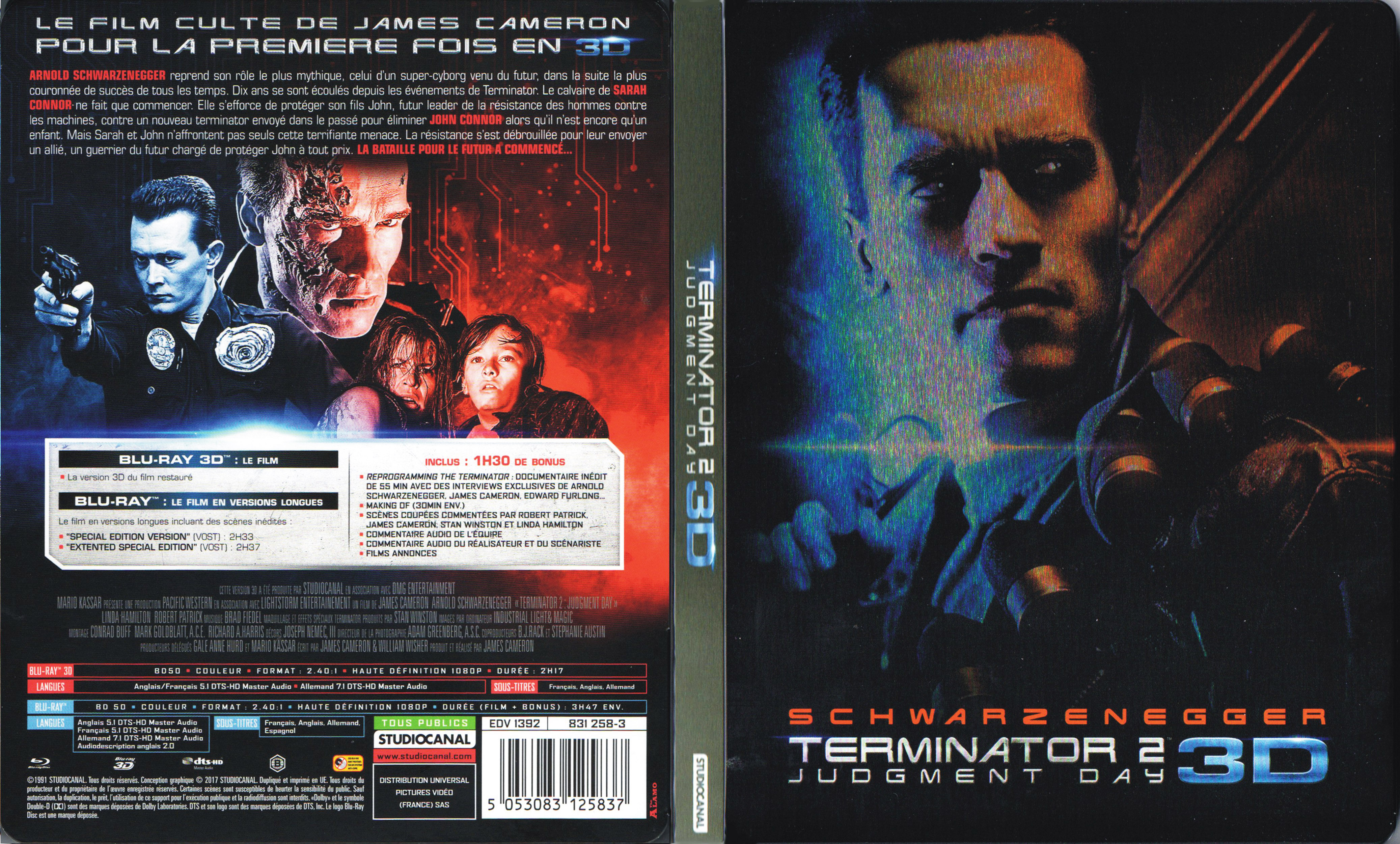 Jaquette DVD Terminator 2 3D (BLU-RAY)