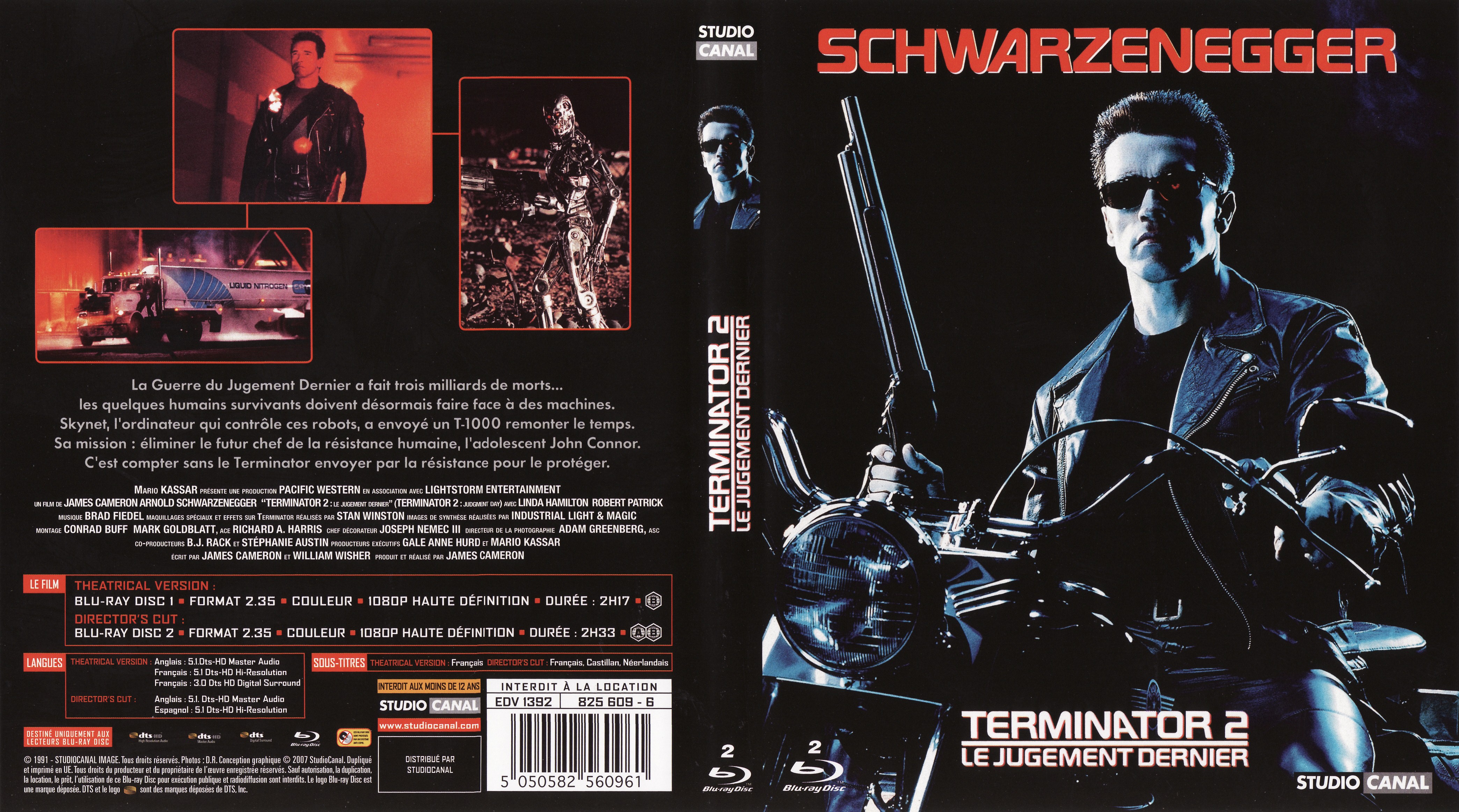 Jaquette DVD Terminator 2 (BLU-RAY)