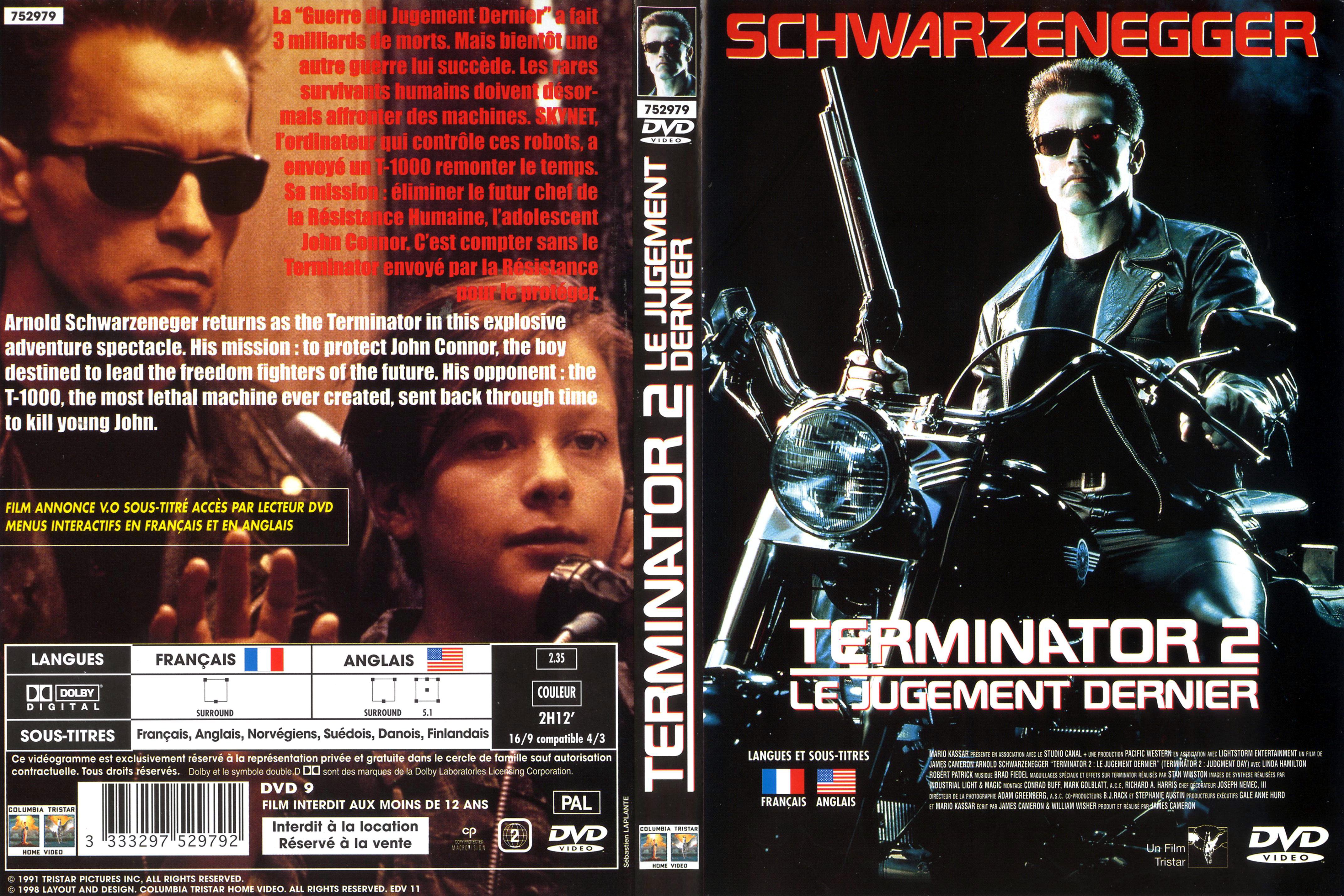 Jaquette DVD Terminator 2 v3