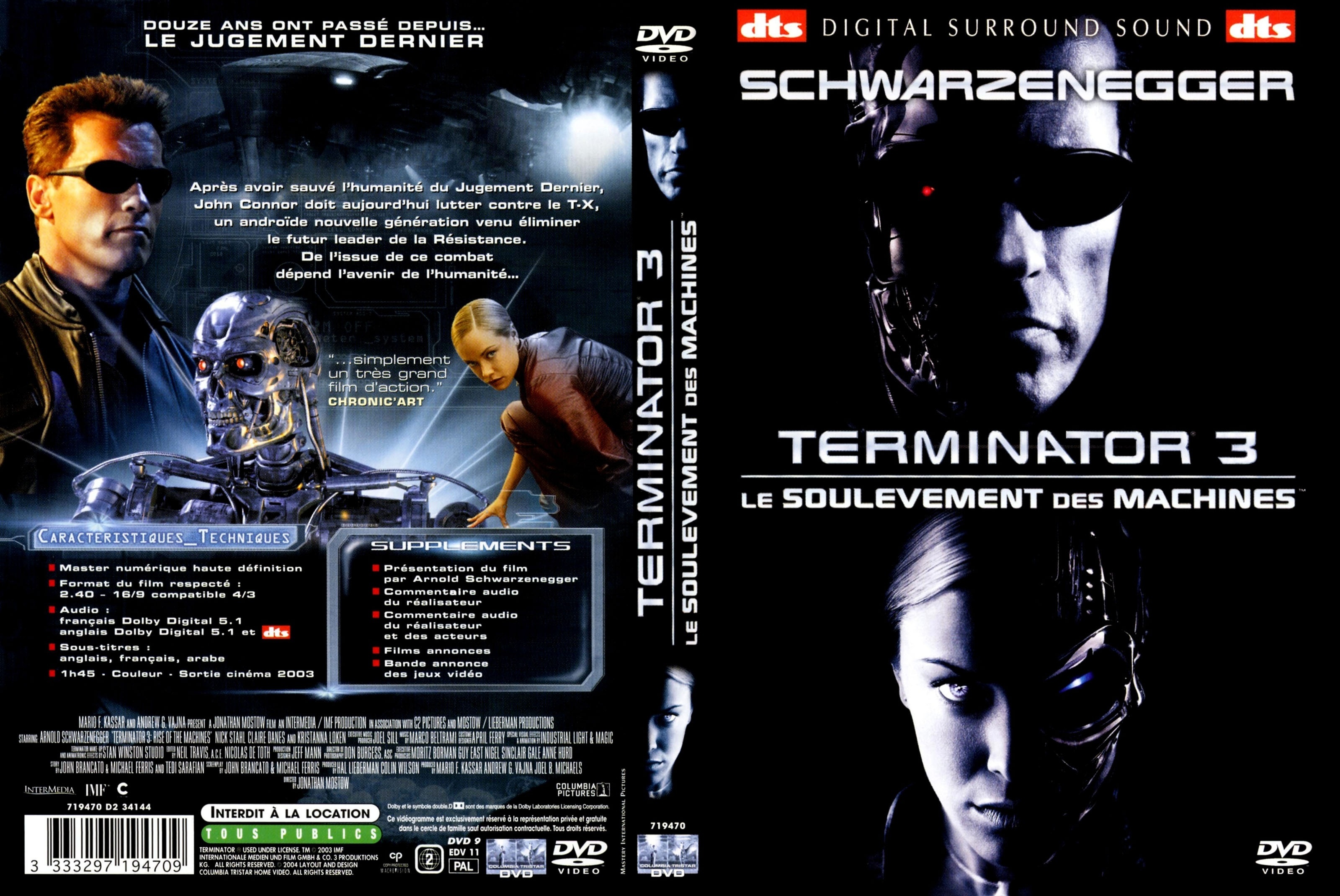 Jaquette DVD Terminator 3