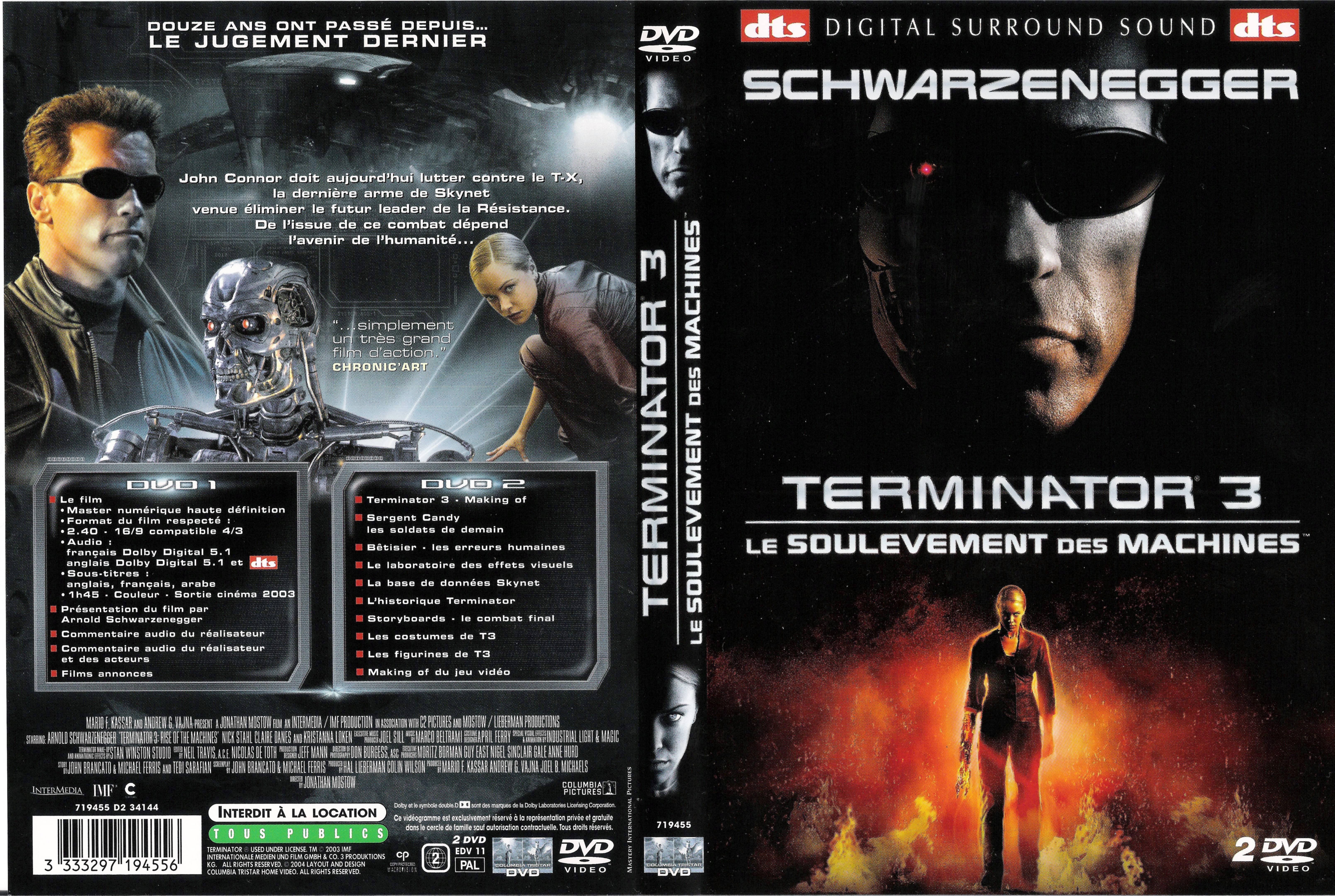 Jaquette DVD Terminator 3 v2