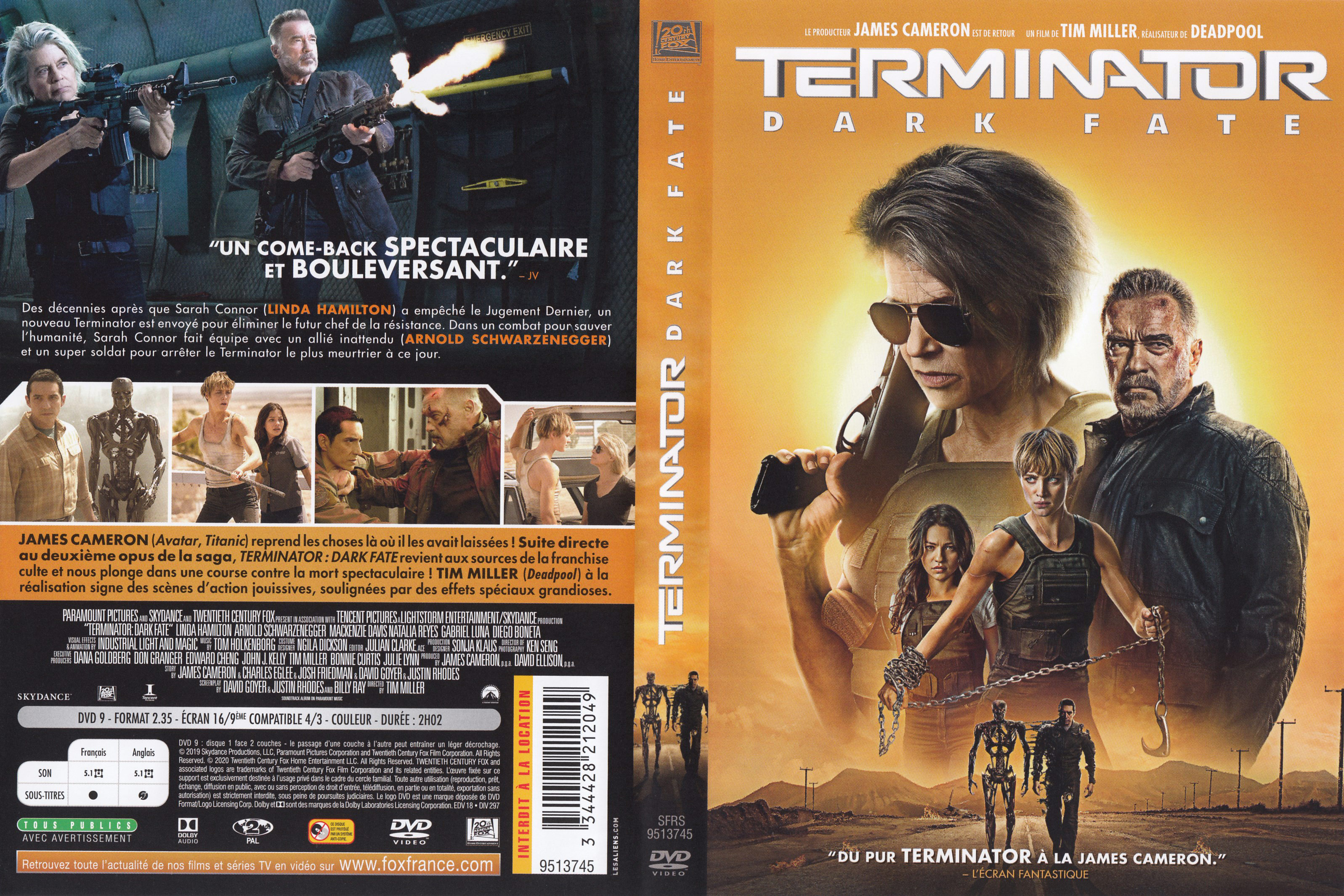 Jaquette DVD Terminator Dark Fate