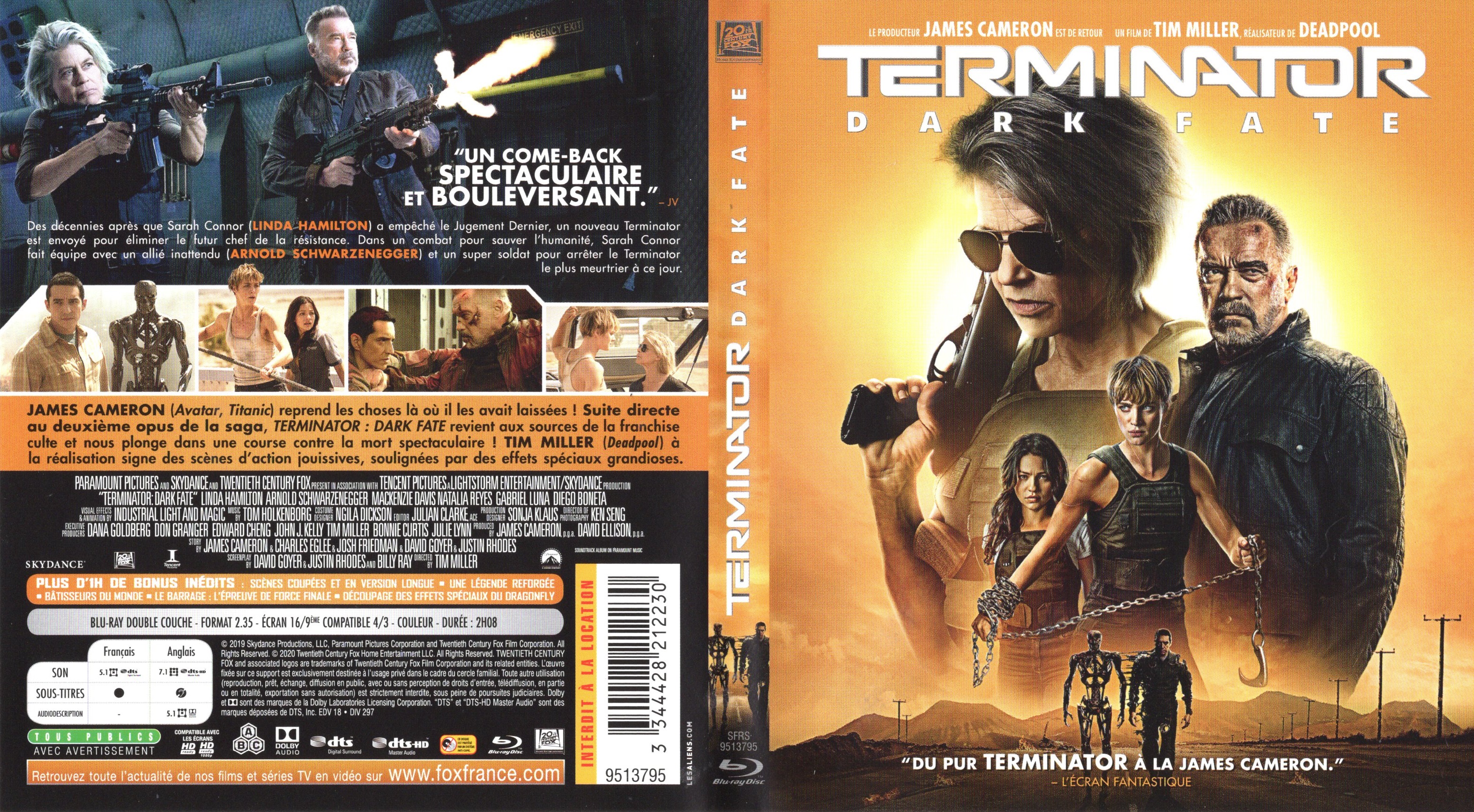 Jaquette DVD Terminator: Dark Fate (BLU-RAY)
