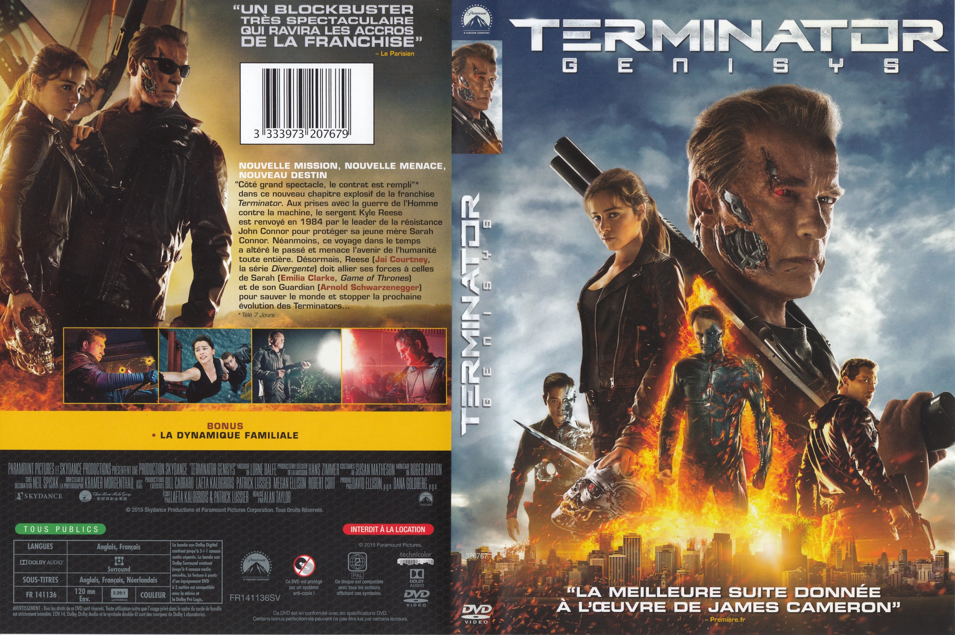 Jaquette DVD Terminator Genisys