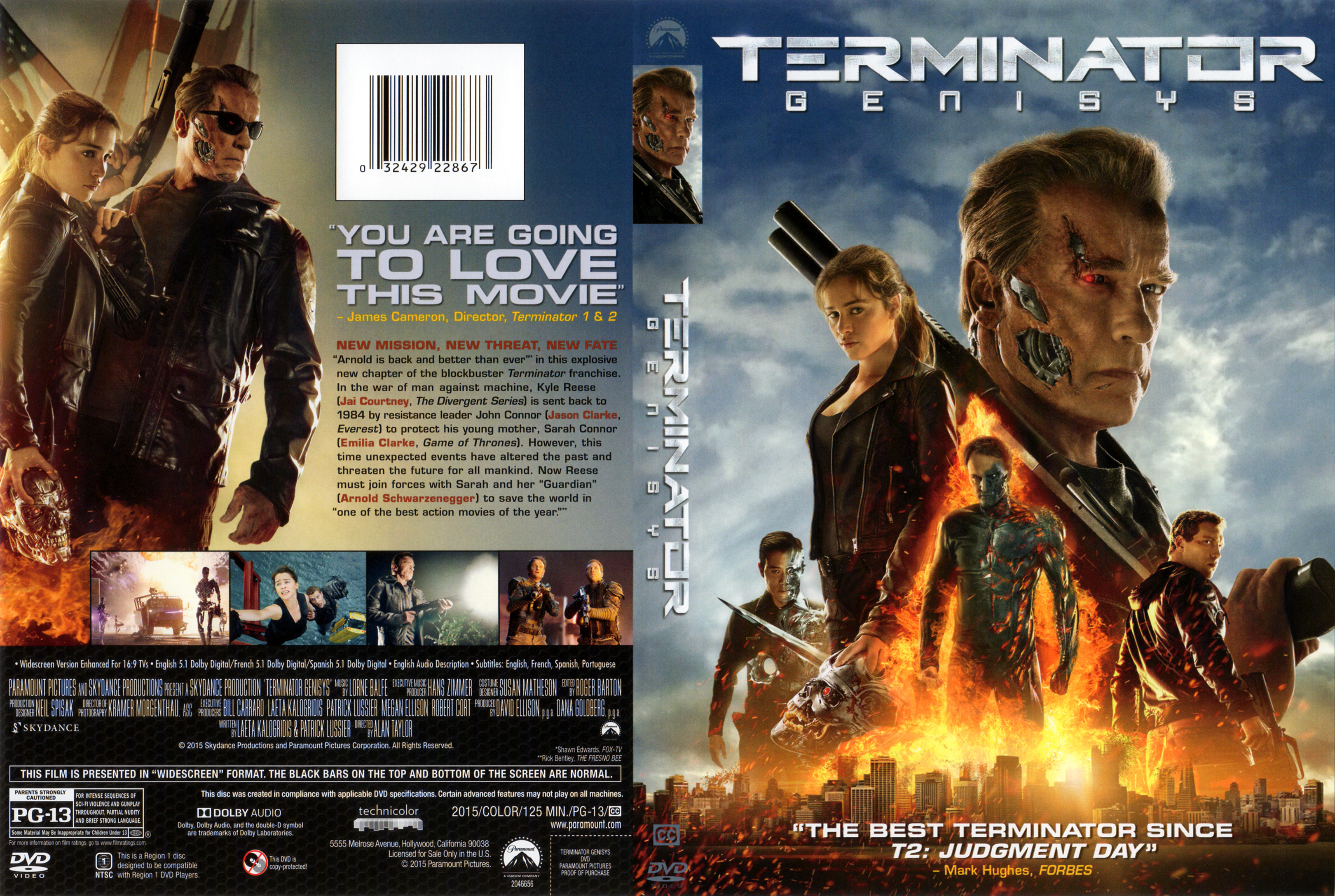 Jaquette DVD Terminator Genisys Zone 1