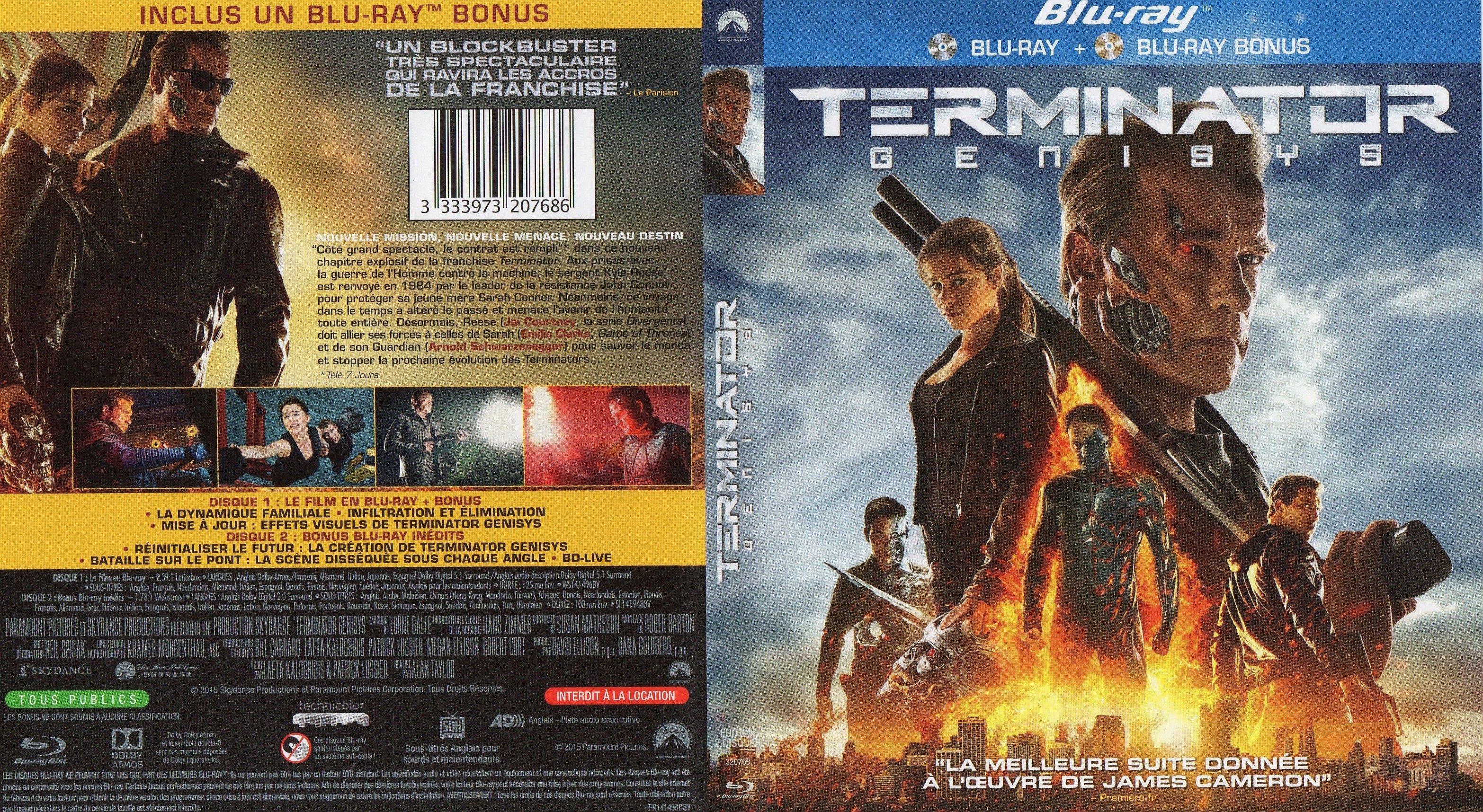 Jaquette DVD Terminator Genisys (BLU-RAY)