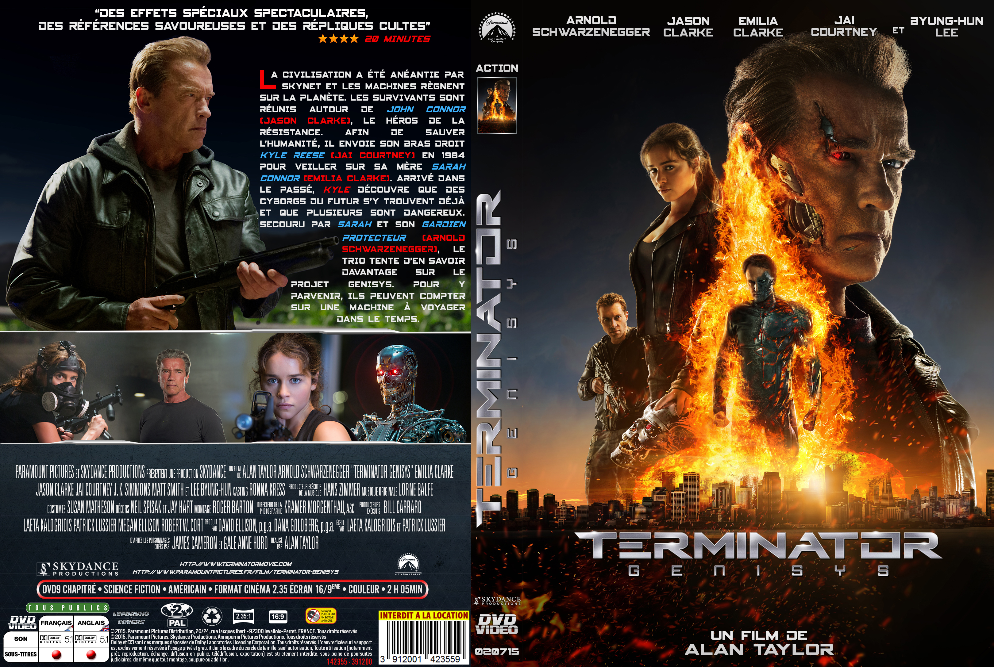 Jaquette DVD Terminator Genisys custom