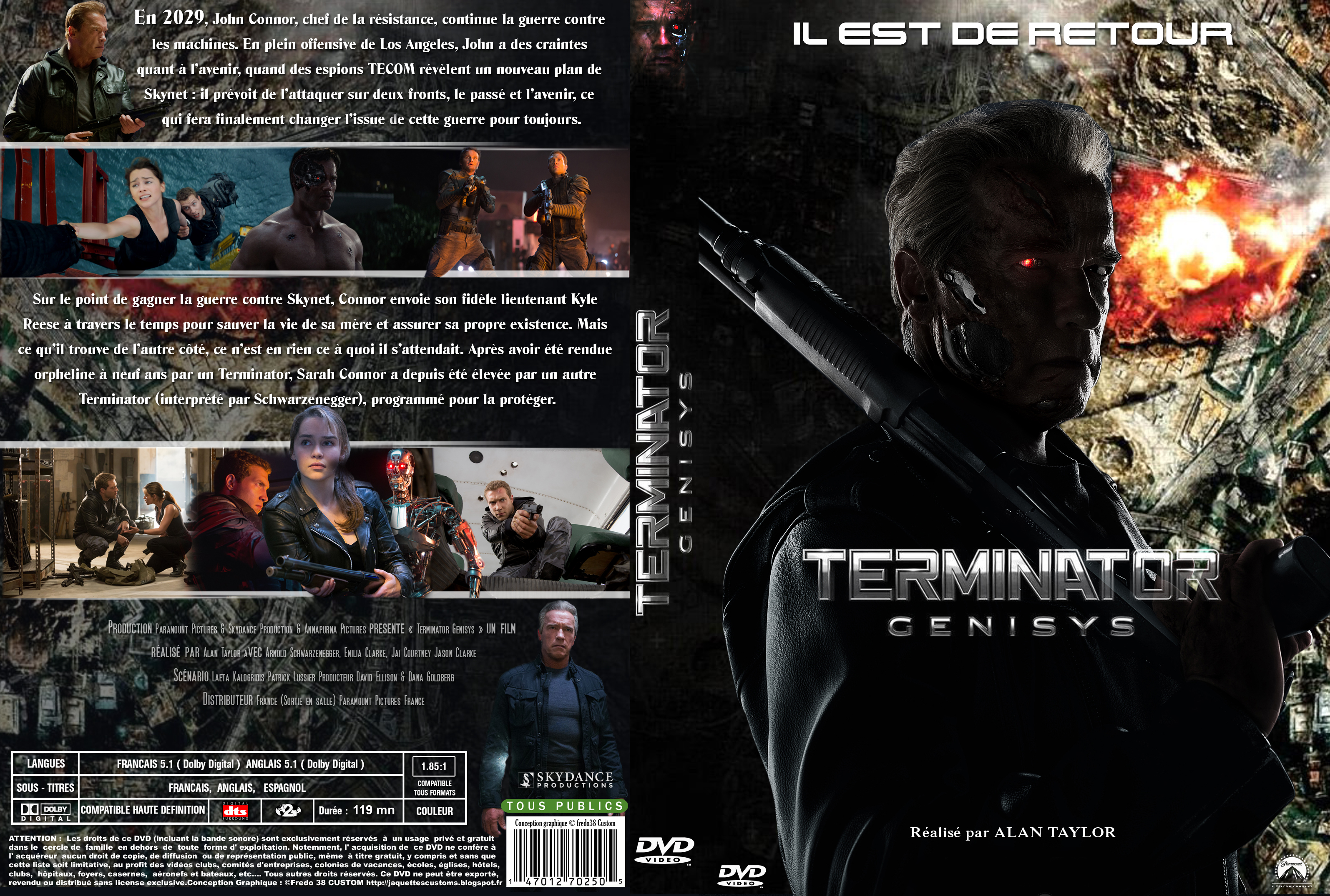 Jaquette DVD Terminator Genisys custom v3