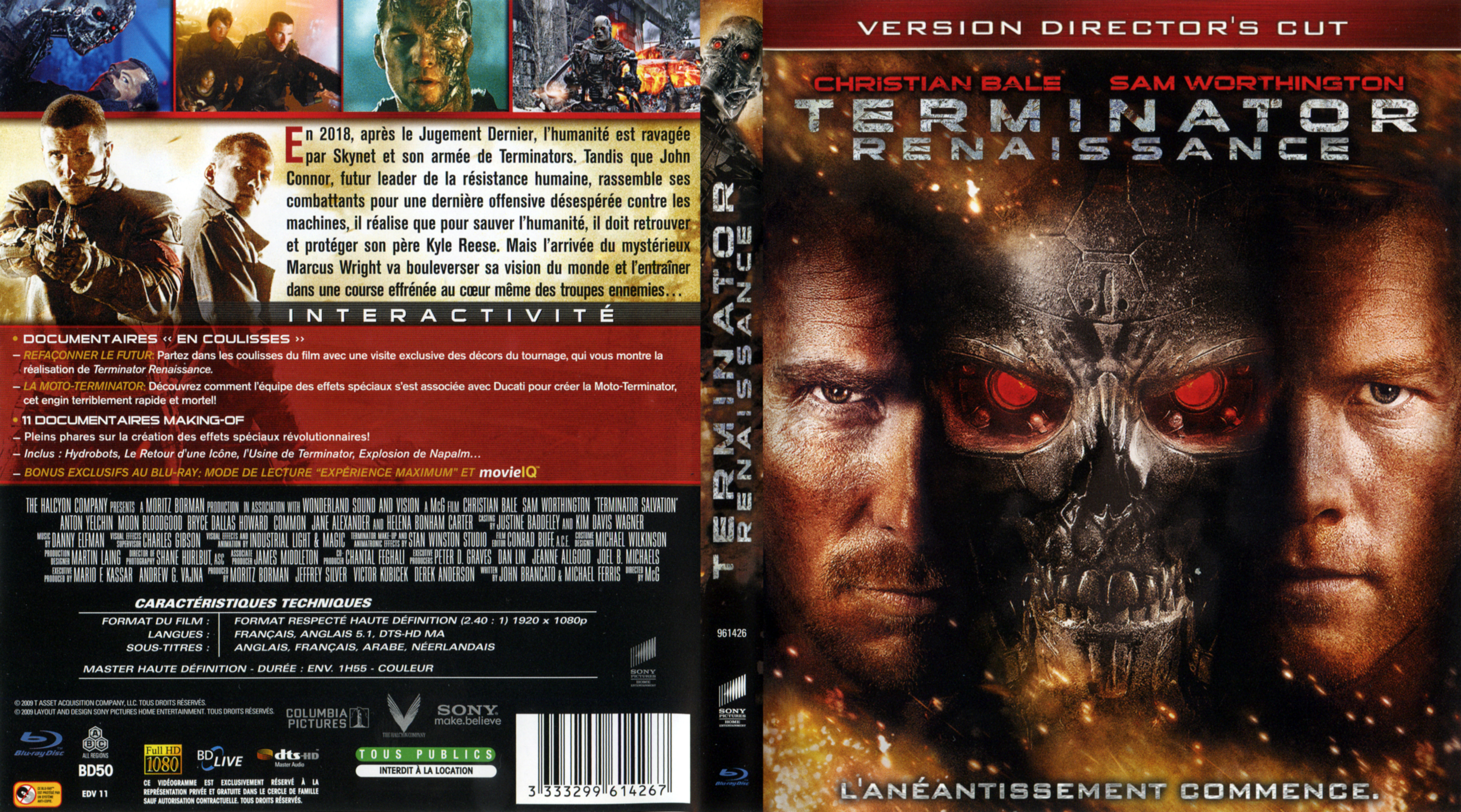 Jaquette DVD Terminator Renaissance (BLU-RAY)