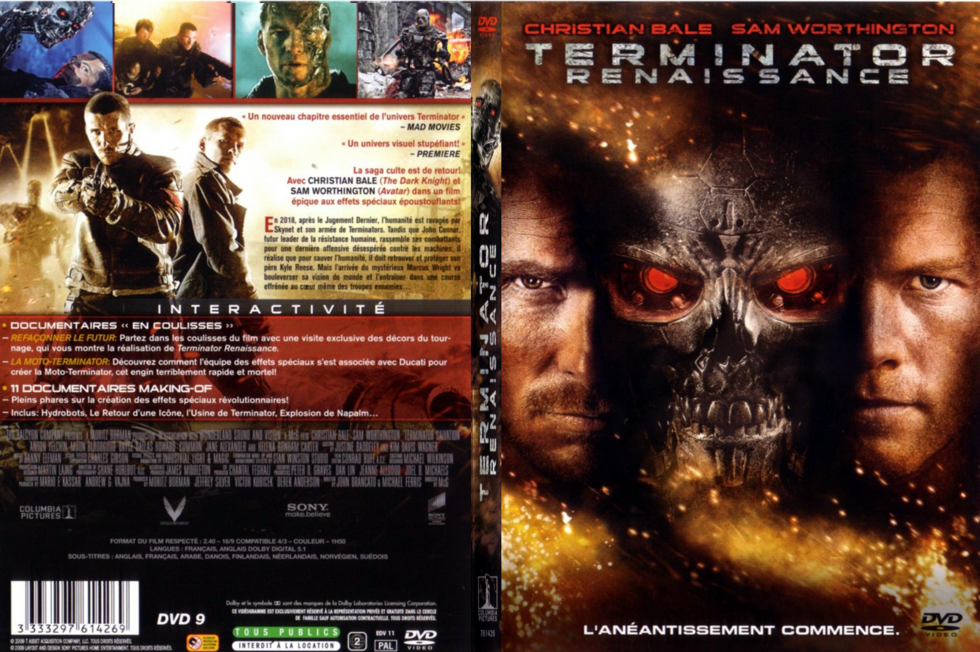 Jaquette DVD Terminator Renaissance - SLIM