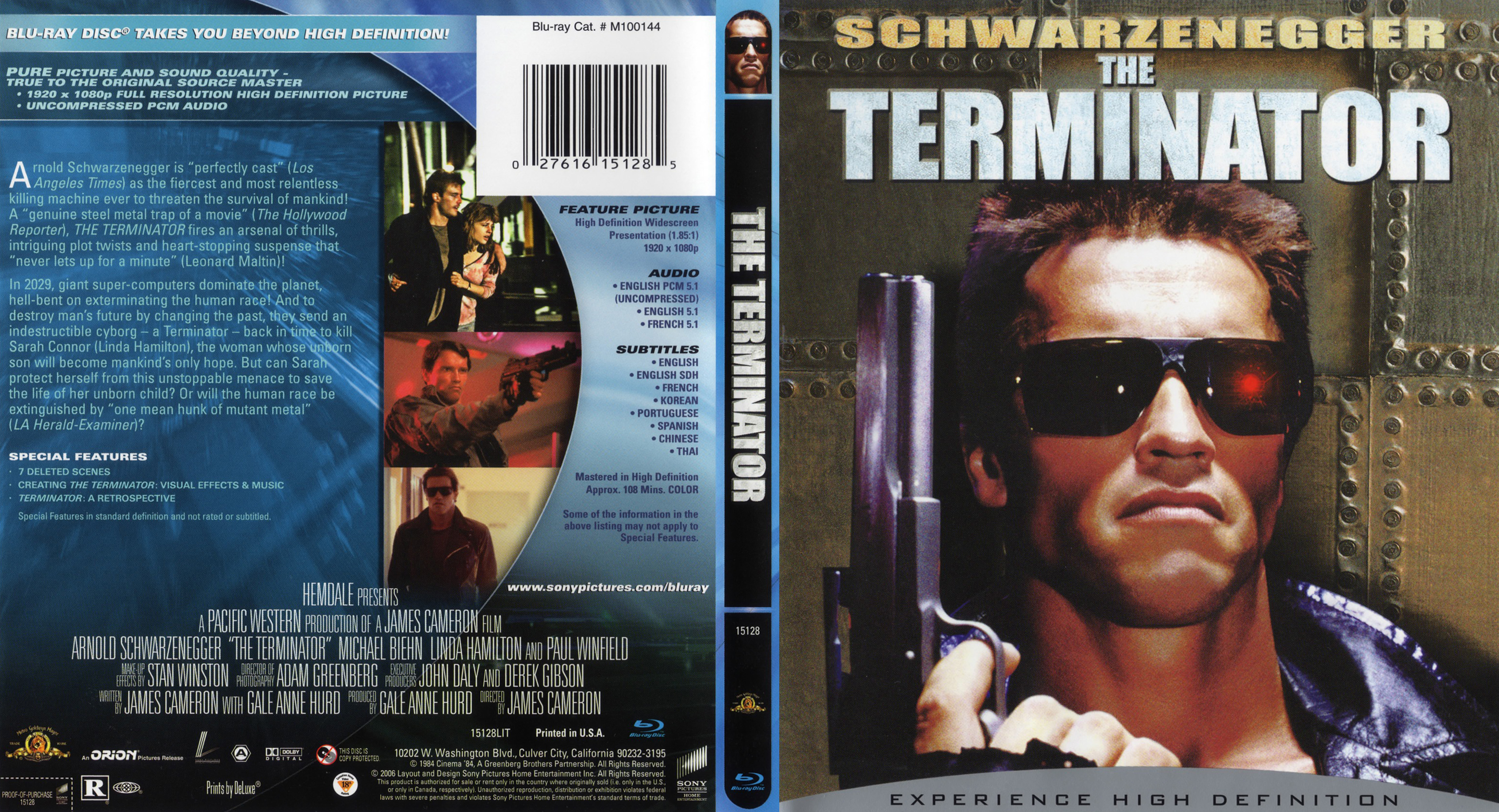 Jaquette DVD Terminator Zone 1 (BLU-RAY)