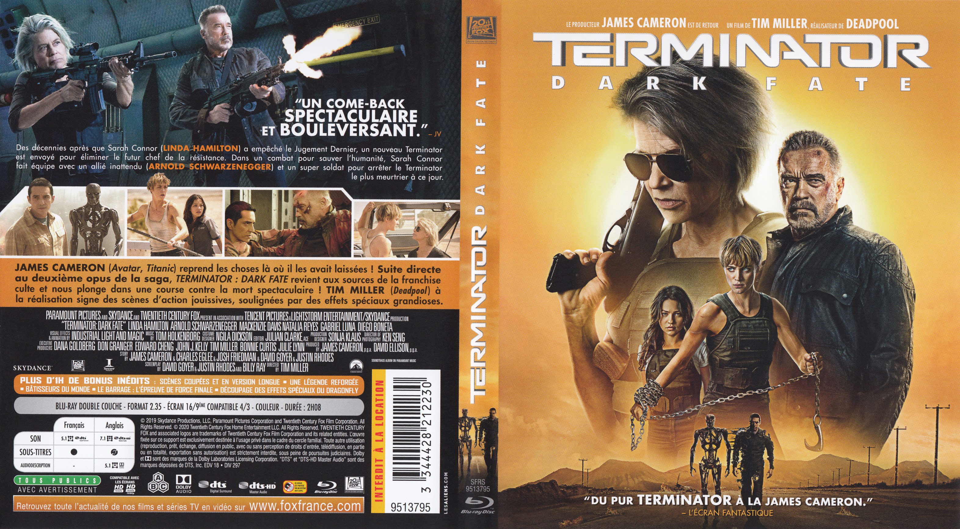 Jaquette DVD Terminator dark fate (BLU-RAY)